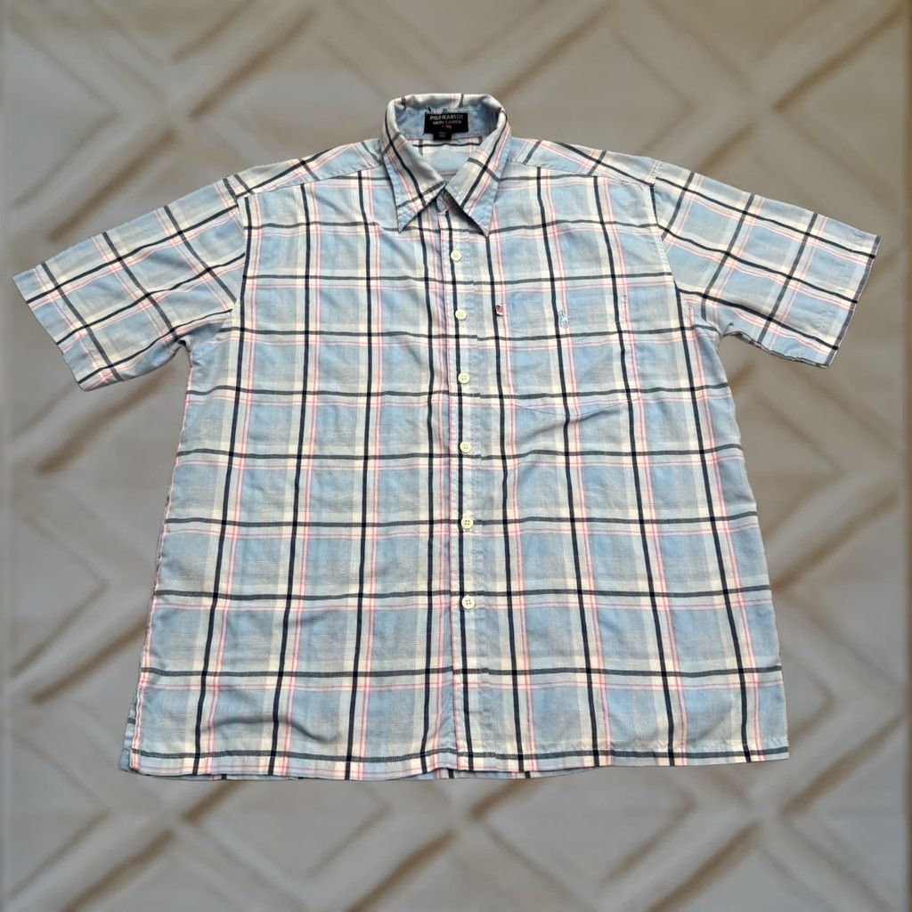 Polo Ralph Lauren VINTAGE Polo Ralph Lauren Button-Down Shirt Mens Large Plaid Cotton Casual Size US L / EU 52-54 / 3 - 1 Thumbnail