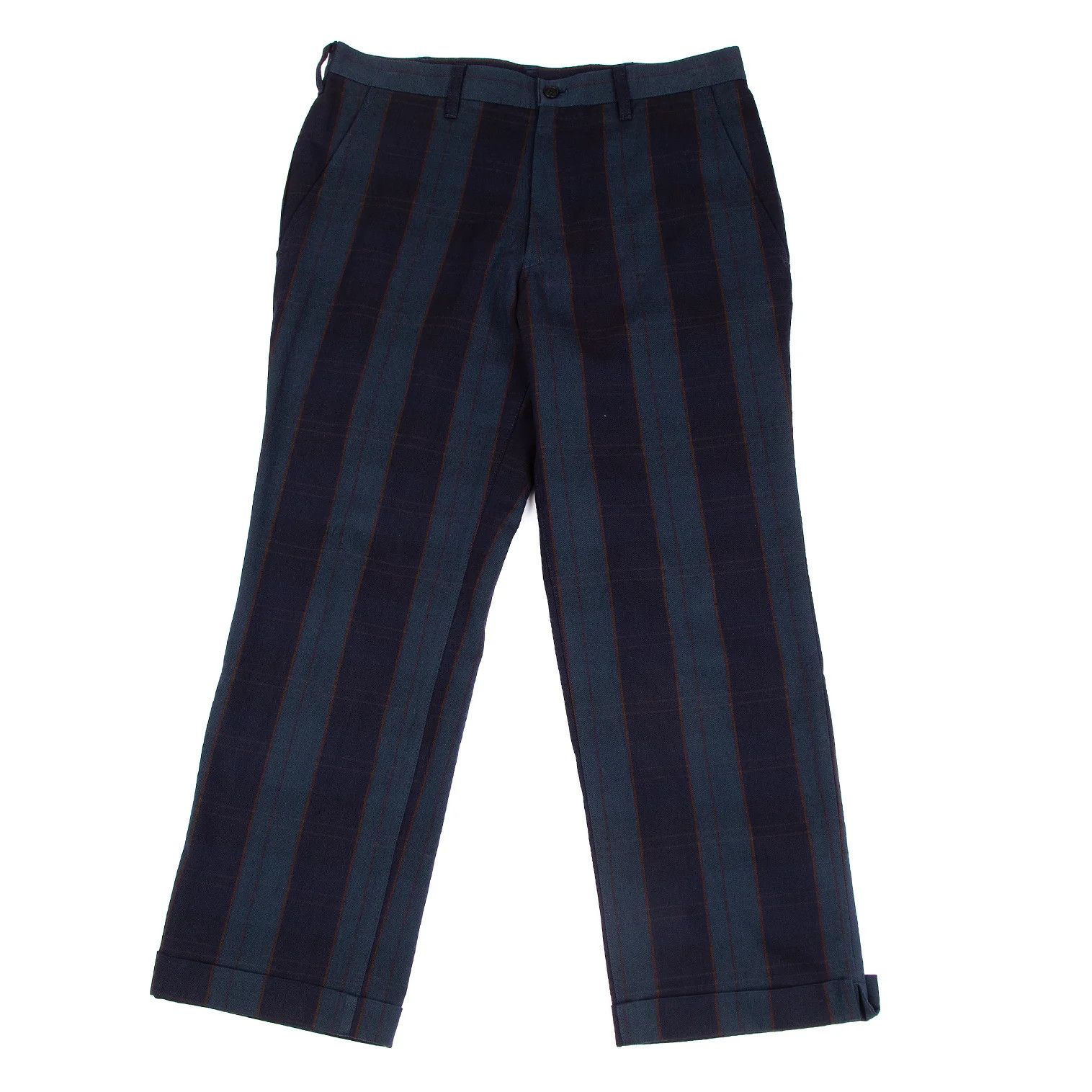 Yohji Yamamoto Yohji Yamamoto Cotton Wool Check Double Pants Size US 36 / EU 52 - 1 Thumbnail