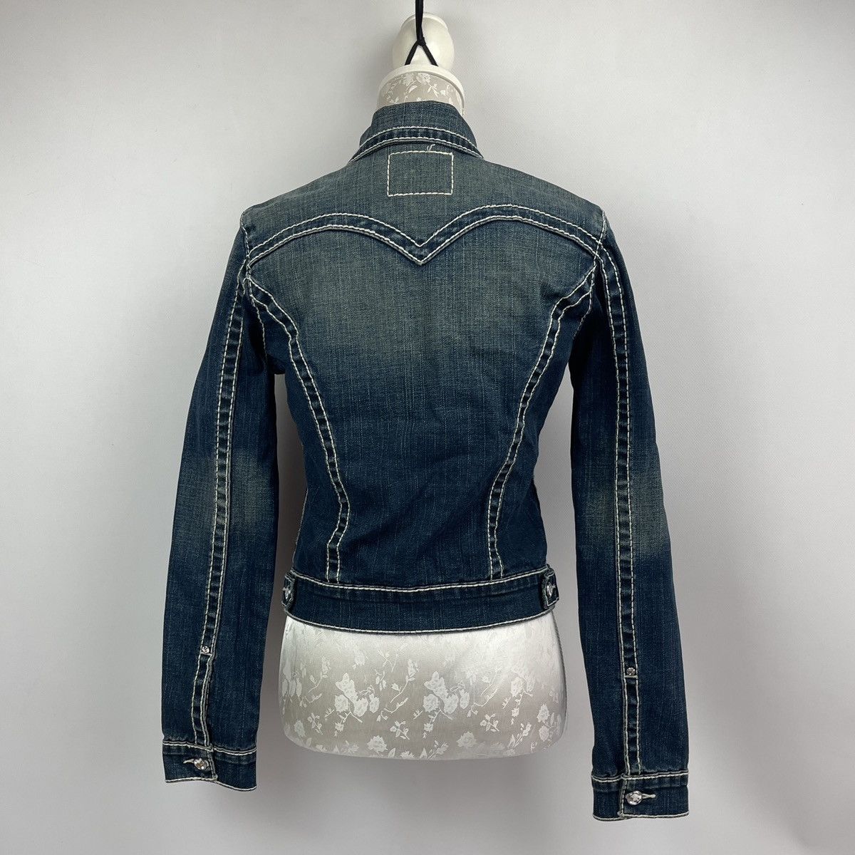 Swarovski × True Religion × Vintage True Religion Swarovski Denim Jacket Y2k Size M / US 6-8 / IT 42-44 - 5 Thumbnail