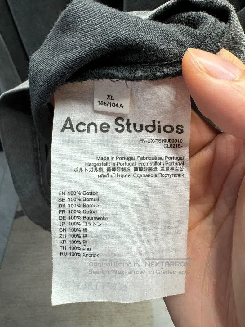 Acne Studios Acne Studios 24ss washed black towel-textured short-sleeve Size US XL / EU 56 / 4 - 5 Thumbnail