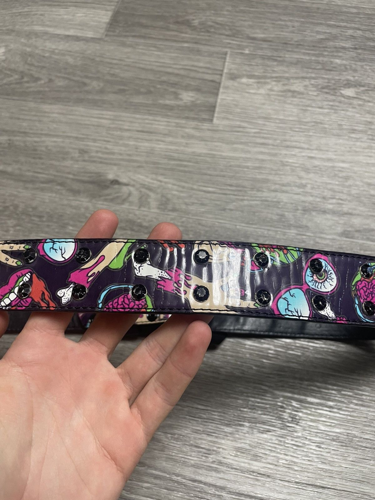 Iron Fist Iron Fist Colorful Horror Print Rhinestones Belt Punk Y2K Size ONE SIZE - 9 Thumbnail