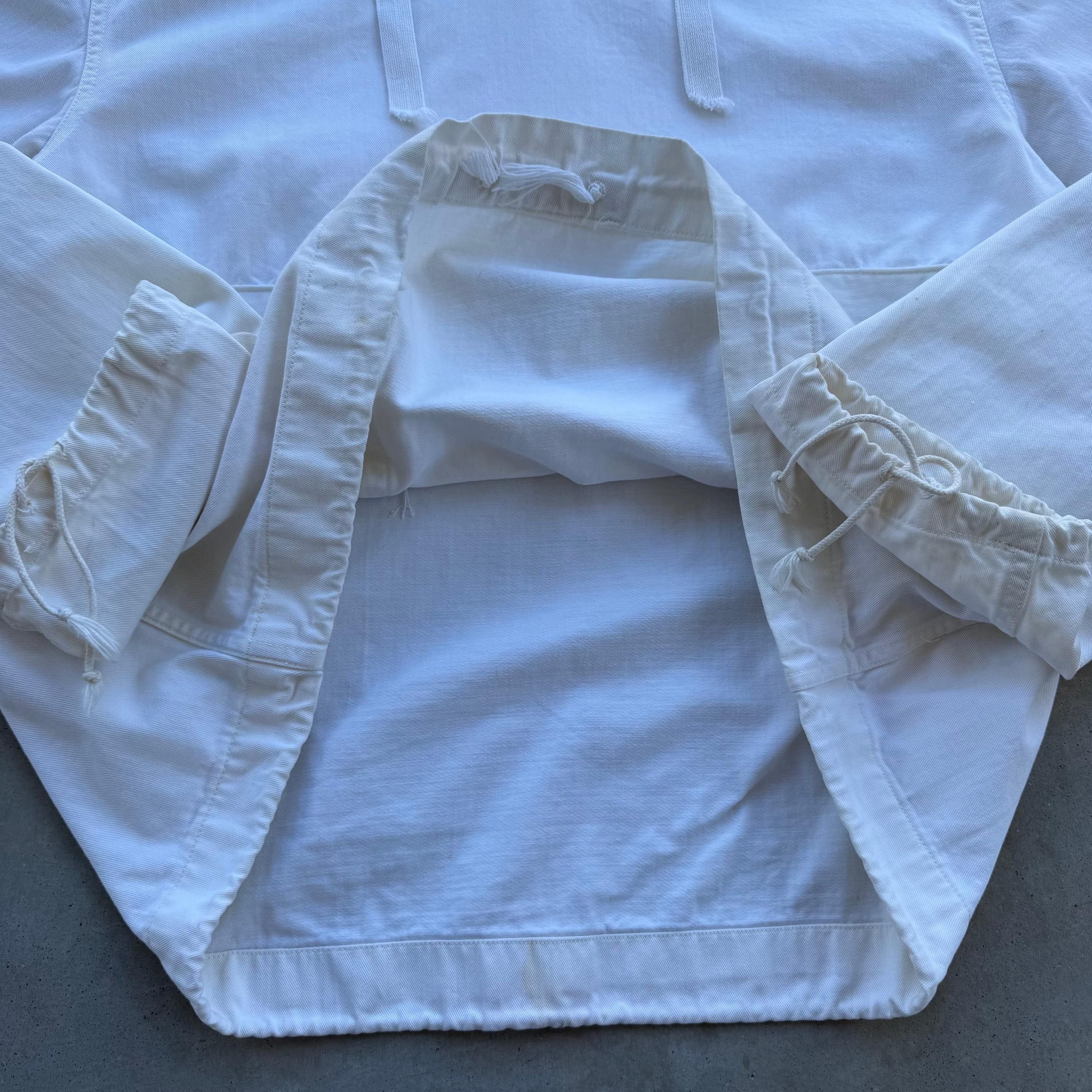 Vintage 40’s USN White Gunner Smock Anorak Jacket Size US XL / EU 56 / 4 - 4 Thumbnail