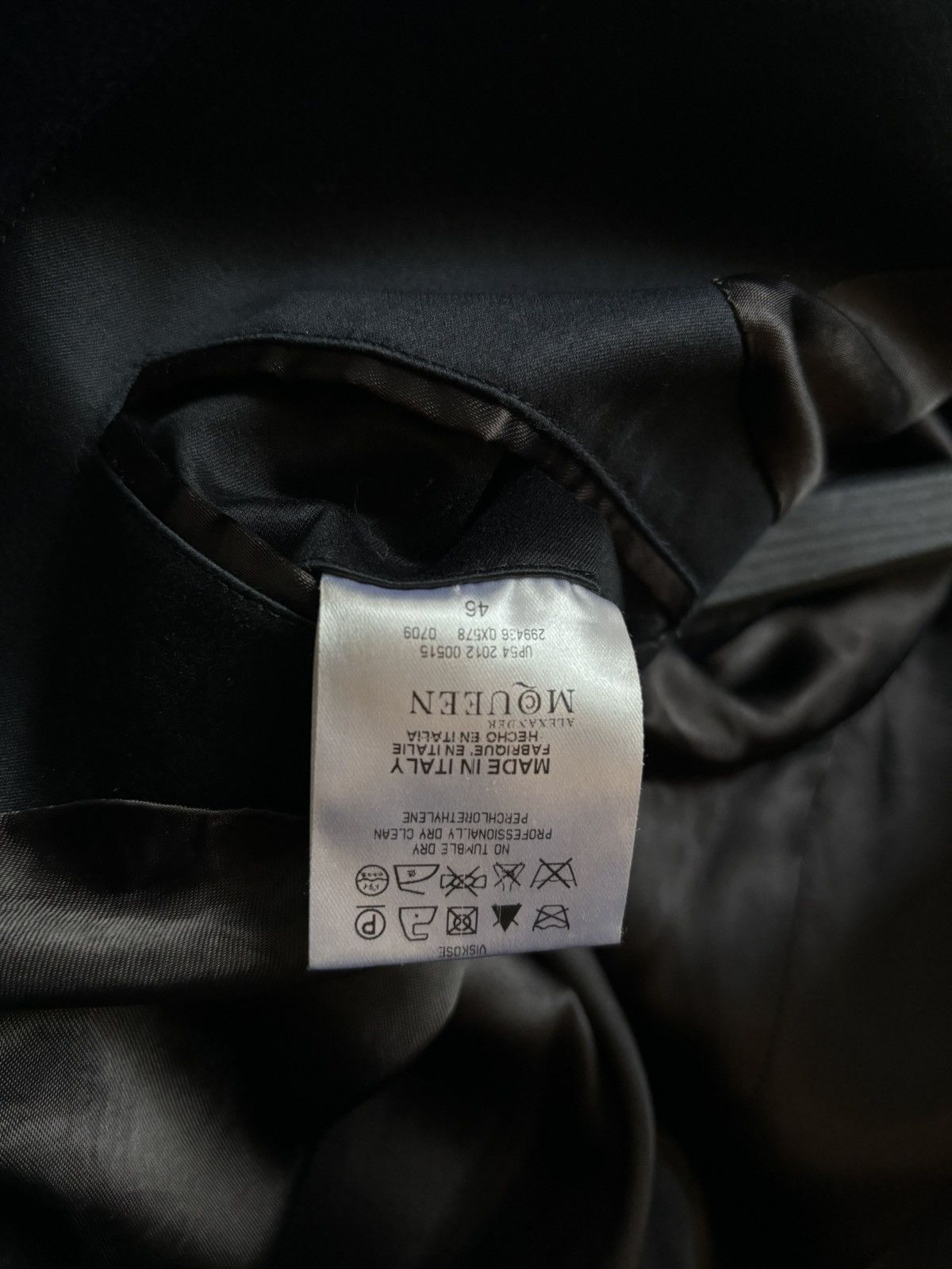 Alexander McQueen Alexander McQueen | AW2012 Cashmere-Blend Suit Jacket Size 46R - 7 Thumbnail
