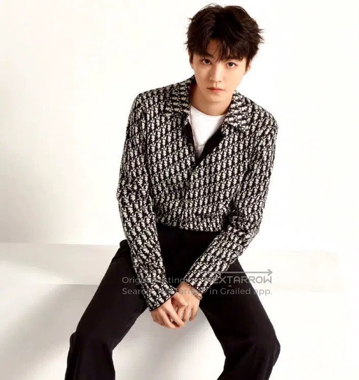 Dior Dior Dark blue logo jacquard full print cotton lapel singl Size US S / EU 44-46 / 1 - 8 Thumbnail