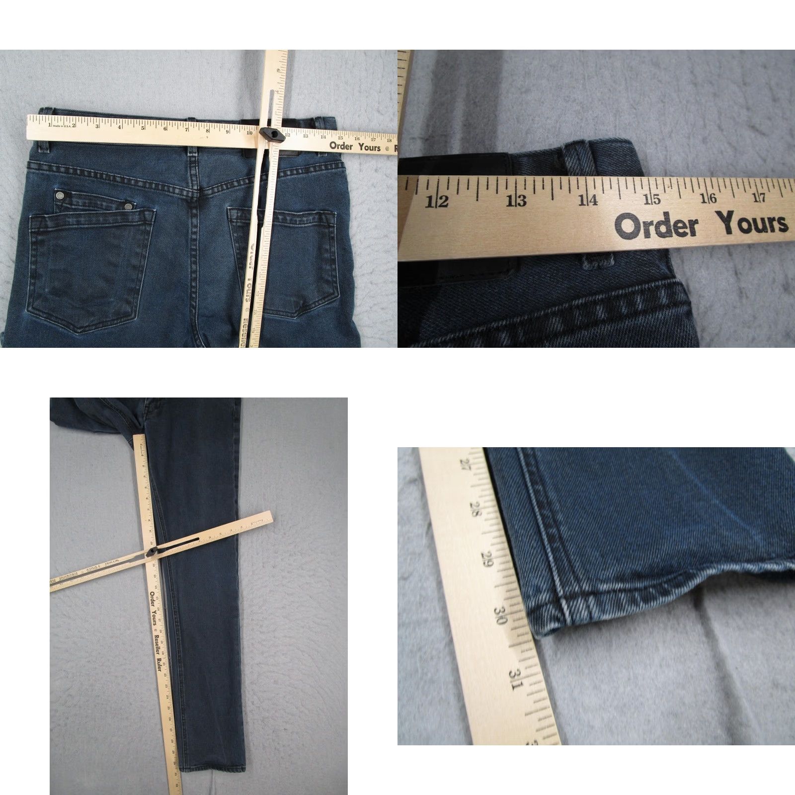Helmut Lang Helmut Lang Jeans Mens 30 Blue Skinny Fit Stretch Denim 5-Pocket USA E02HM201 Size US 30 / EU 46 - 8 Thumbnail