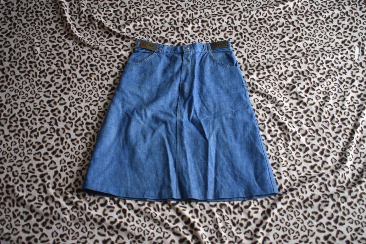 Other Vintage Jeans Midi Button Up Skirt Size 28" / US 6 / IT 42 - 3 Thumbnail
