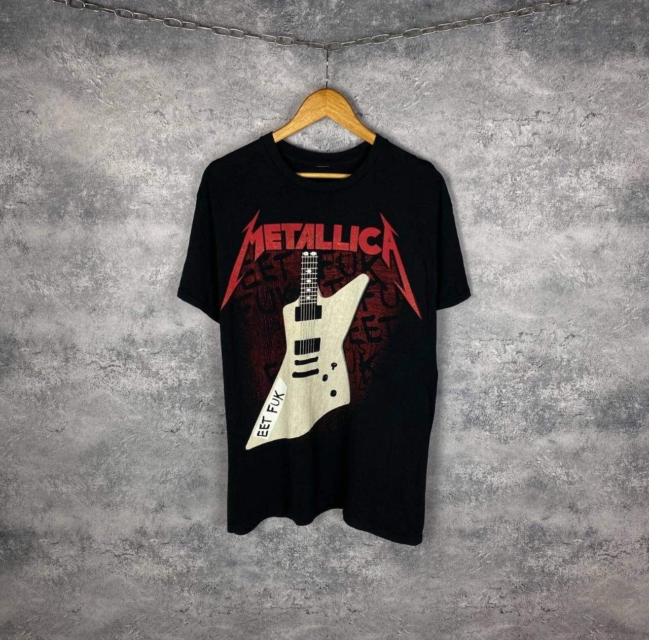 Band Tees × Metallica × Vintage Metallica Eet Fuc Tee Men's Size L Black Short Sleeve Size US L / EU 52-54 / 3 - 1 Thumbnail