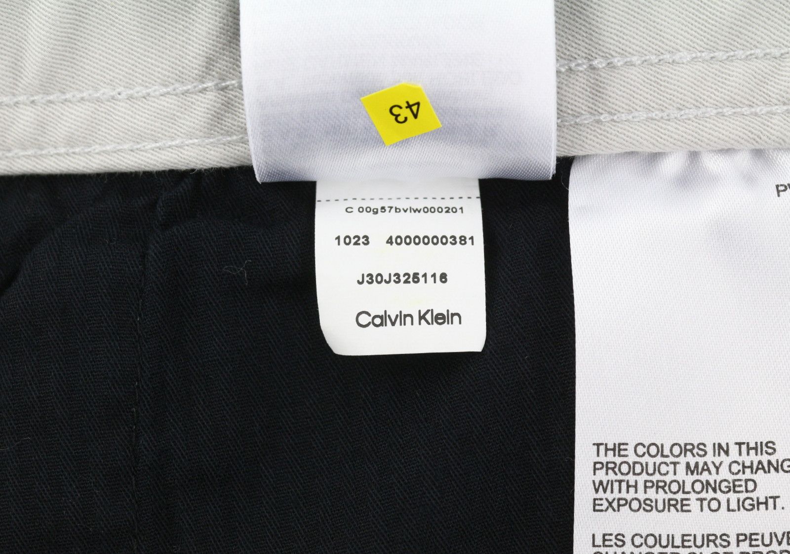 Calvin Klein STRAIGHT CARGO L Light Grey Elastic Waist Trousers 87454 Size US 34 / EU 50 - 10 Thumbnail