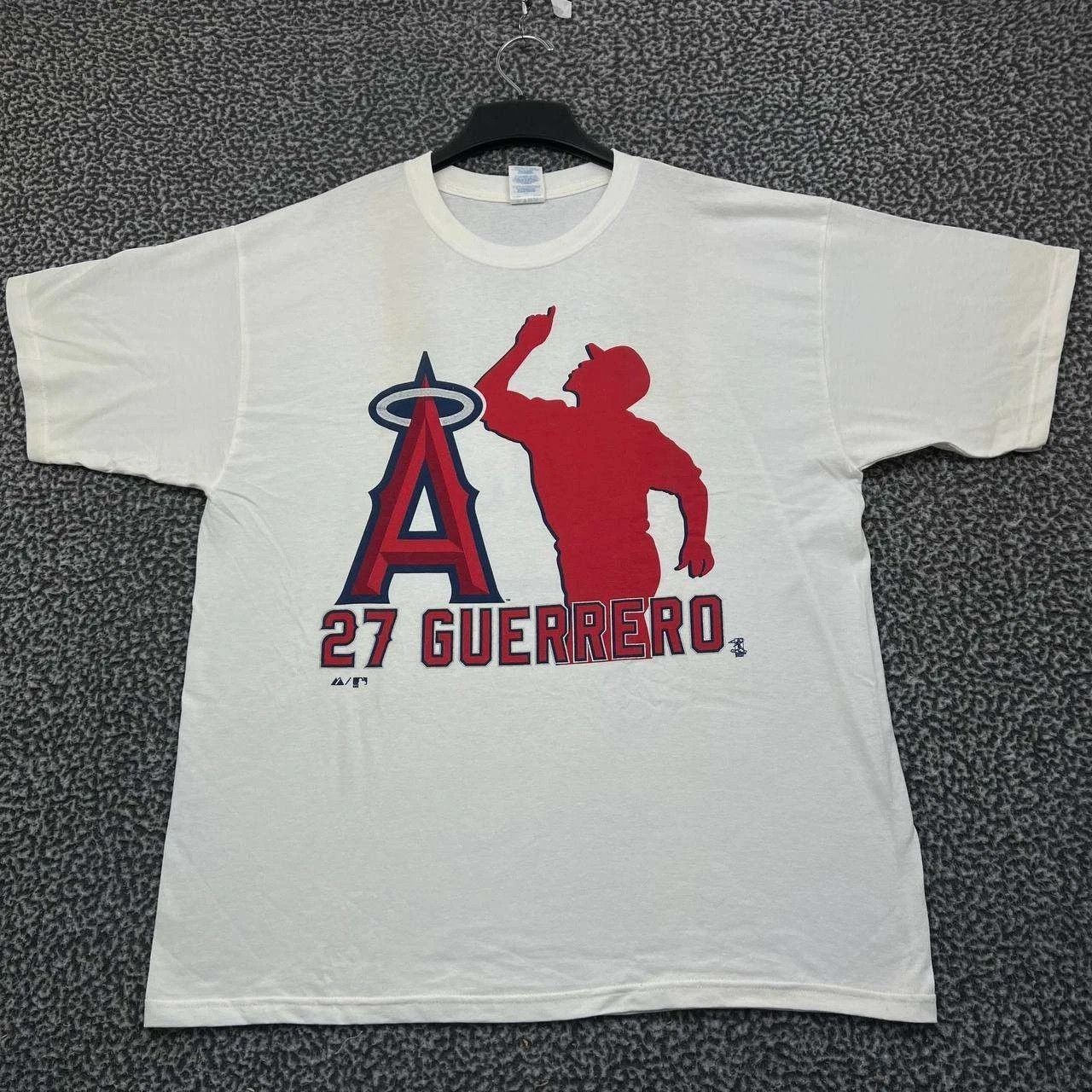 Gildan Vintage Los Angeles Angels Guerrero 27 Shirt Men XL Cotton Size US XL / EU 56 / 4 - 1 Thumbnail