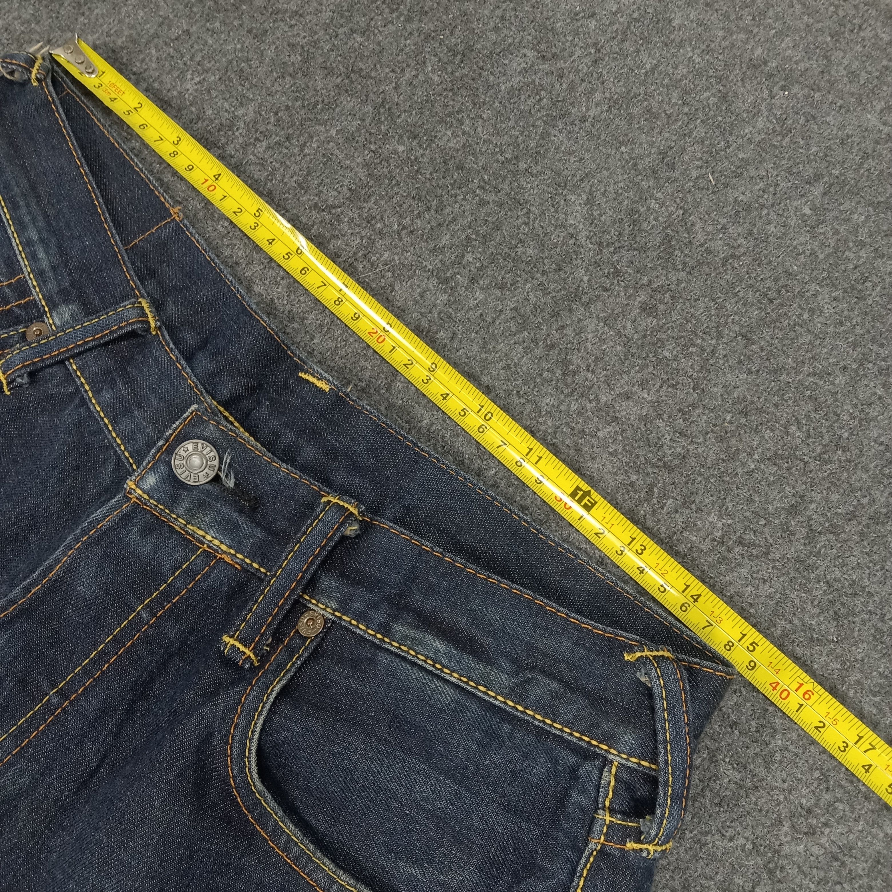 Evisu × Vintage Evisu Japanese Brand Daicock Art Denim Jeans Size US 31 - 9 Thumbnail