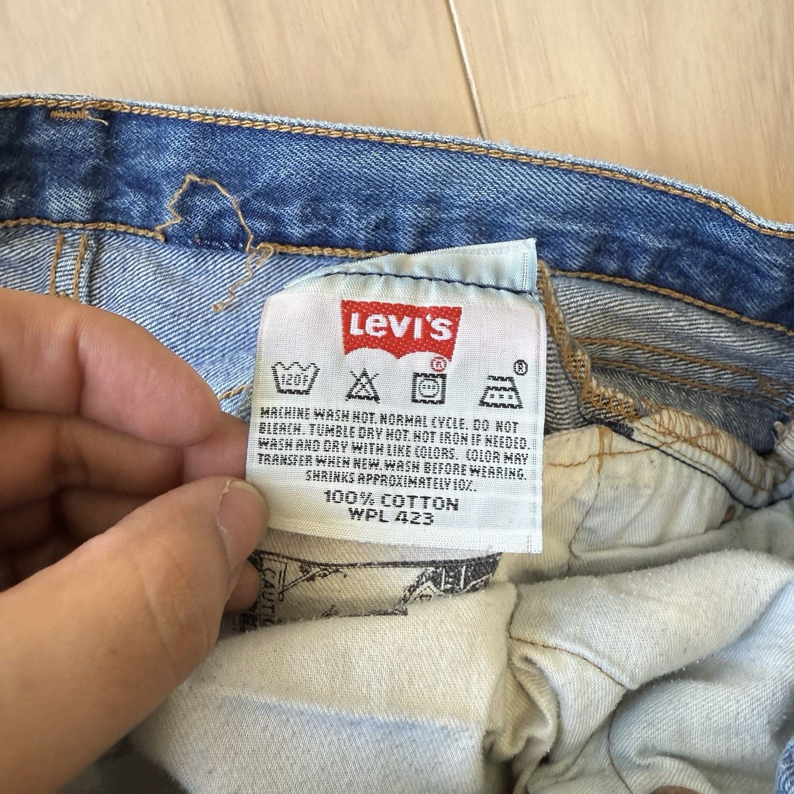 Levi's × Vintage Vintage Levis 501 Jeans 34 Blue Straight Leg Denim Workwear Size US 34 / EU 50 - 7 Thumbnail