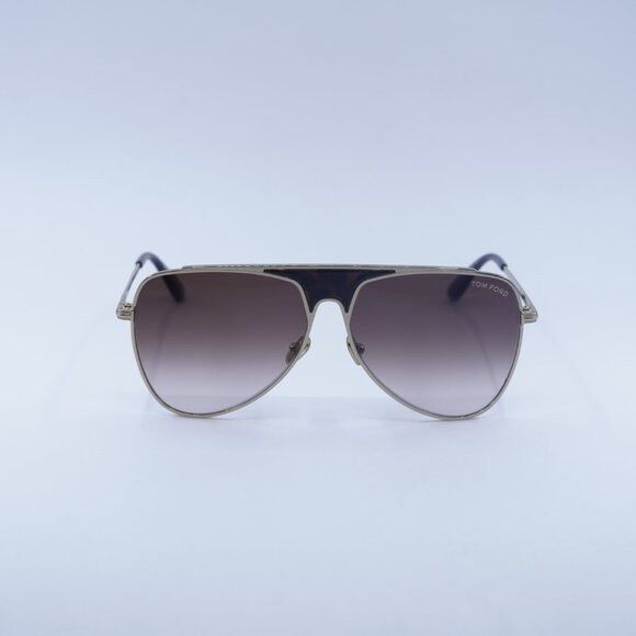 Tom Ford Tom Ford Ethan FT0935 28F Sunglasses Gold Aviator Frame Size ONE SIZE - 4 Thumbnail