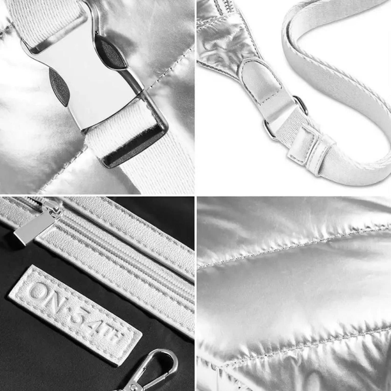 Other On 34th Nylon Metallic Belt Bag – Silver Size ONE SIZE - 5 Thumbnail
