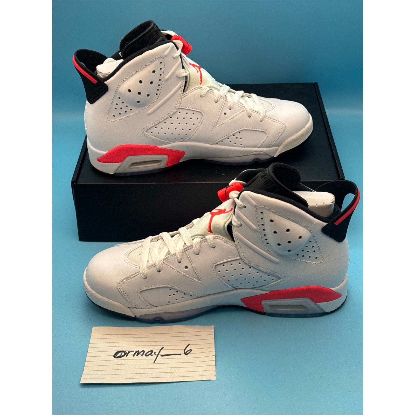 Jordan Brand Air jordan 6 Retro 2014 White Infrared m8.5 Size US 8.5 / EU 41-42 - 2 Thumbnail
