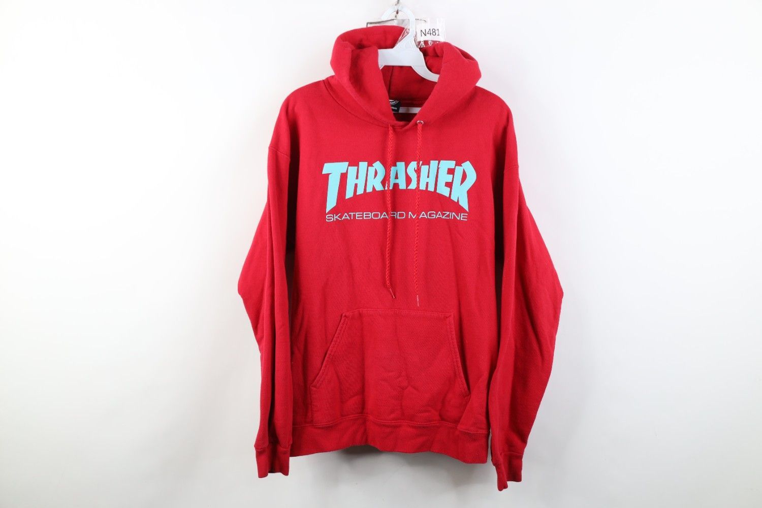 Thrasher Vintage Y2K Thrasher Skateboard Magazine Spell Hoodie Red Size US S / EU 44-46 / 1 - 1 Thumbnail