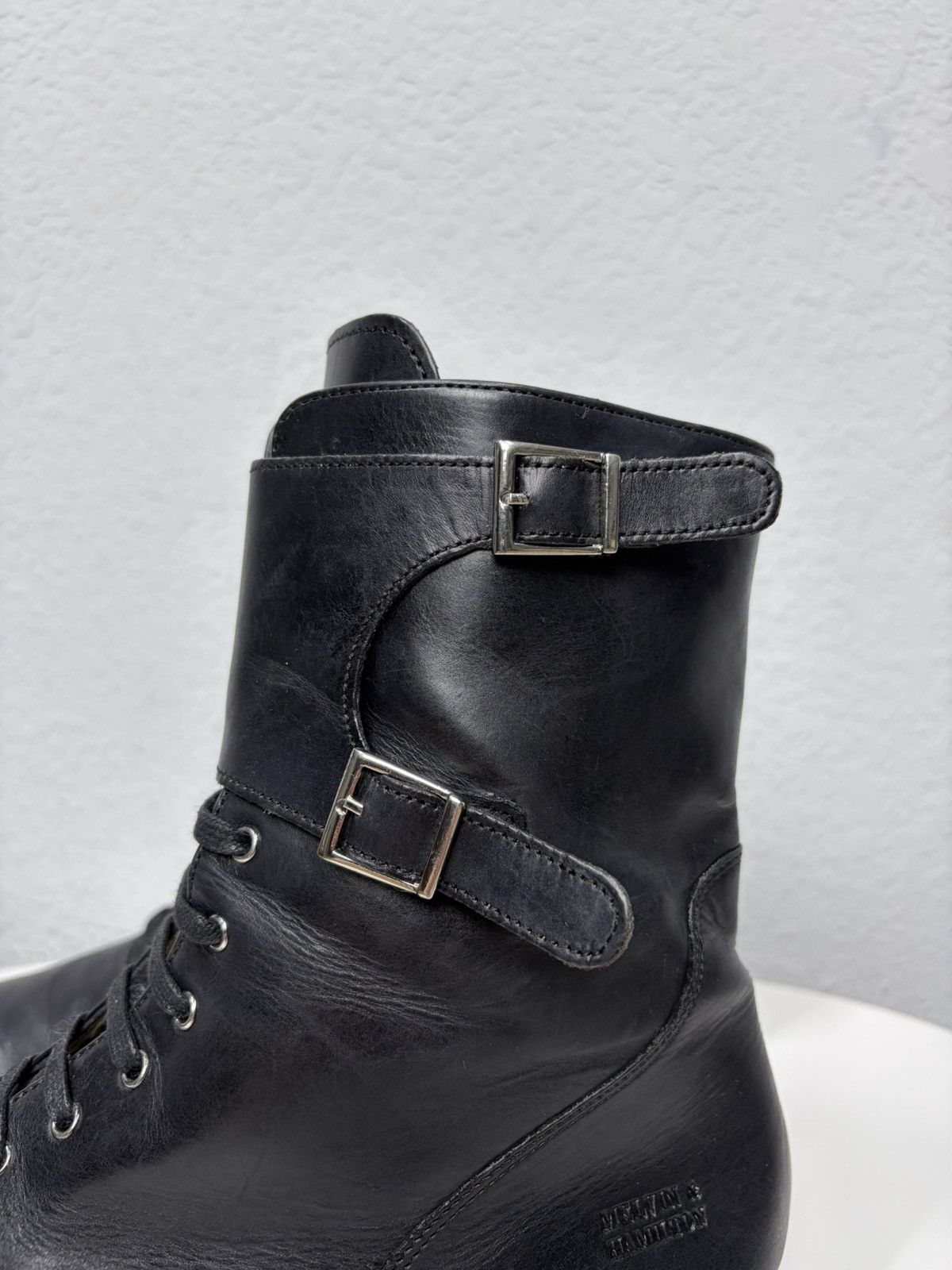 Melvin & Hamilton Vintage 00s Black Leather Side Zip Boots Guidi Marsell Style Size US 8 / EU 41 - 8 Thumbnail