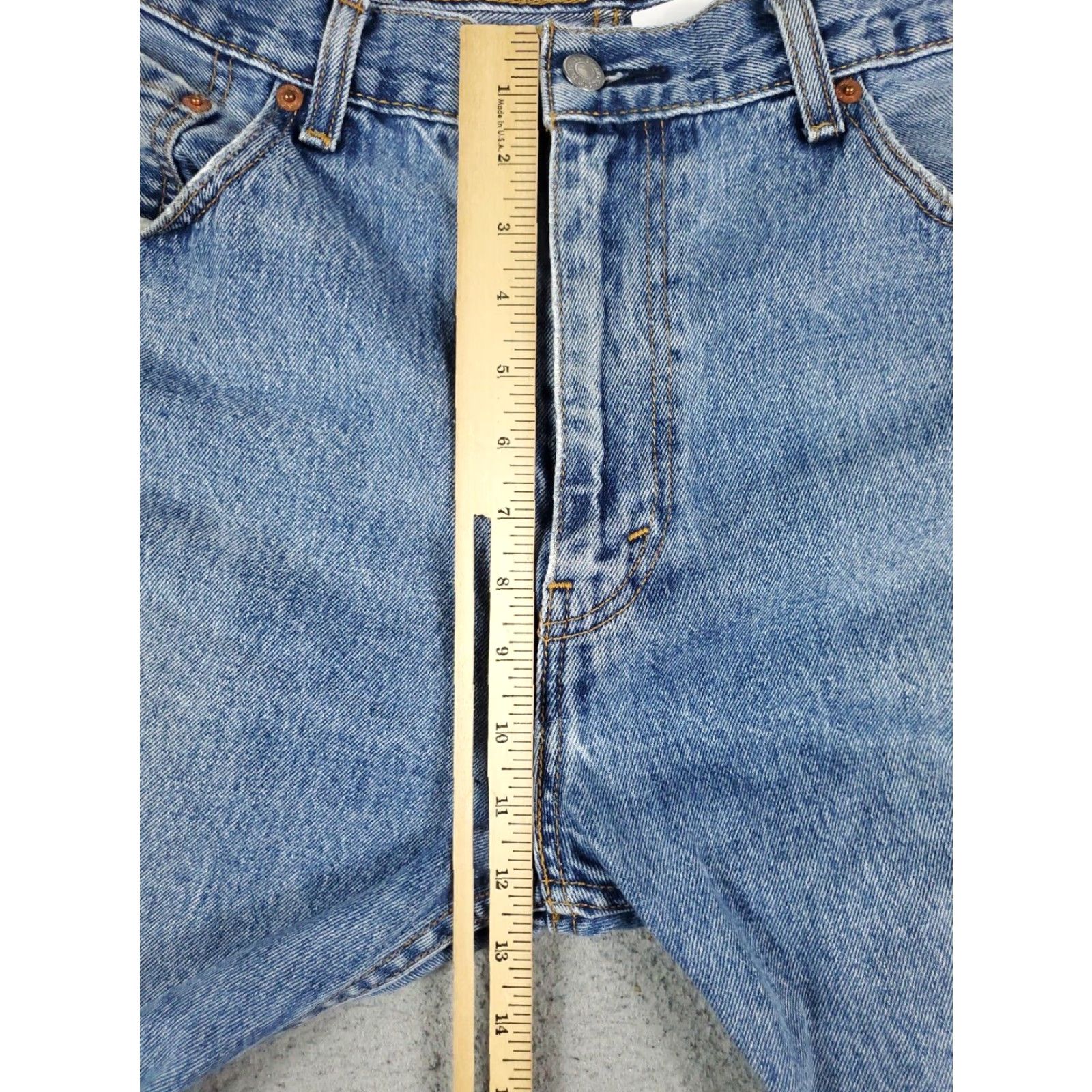 Levi's Levis 505 Jeans Mens 38x30 Blue Straight Leg Denim Pants Cotton Classic American Style Size US 38 / EU 54 - 3 Thumbnail