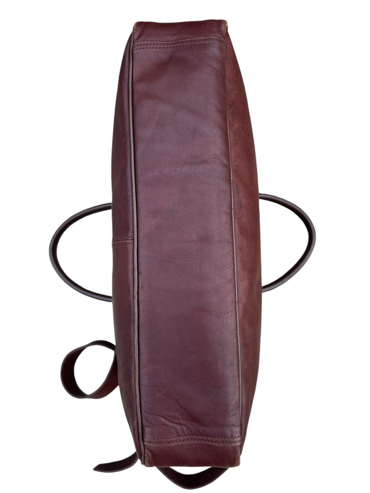 Japanese Brand × Leather Somes Saddle Japan Distressed Patina Leather 2 Way Bag Size ONE SIZE - 18 Thumbnail