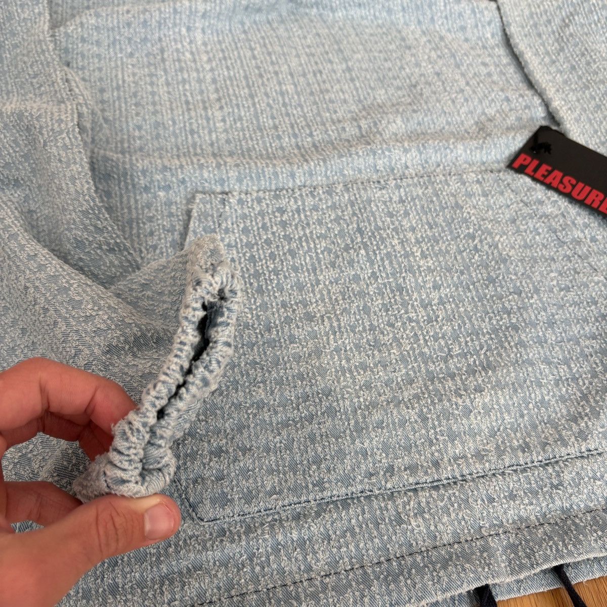 Pleasures Pleasures Expand Poncho Hoodie 'Blue' Size US M / EU 48-50 / 2 - 5 Thumbnail