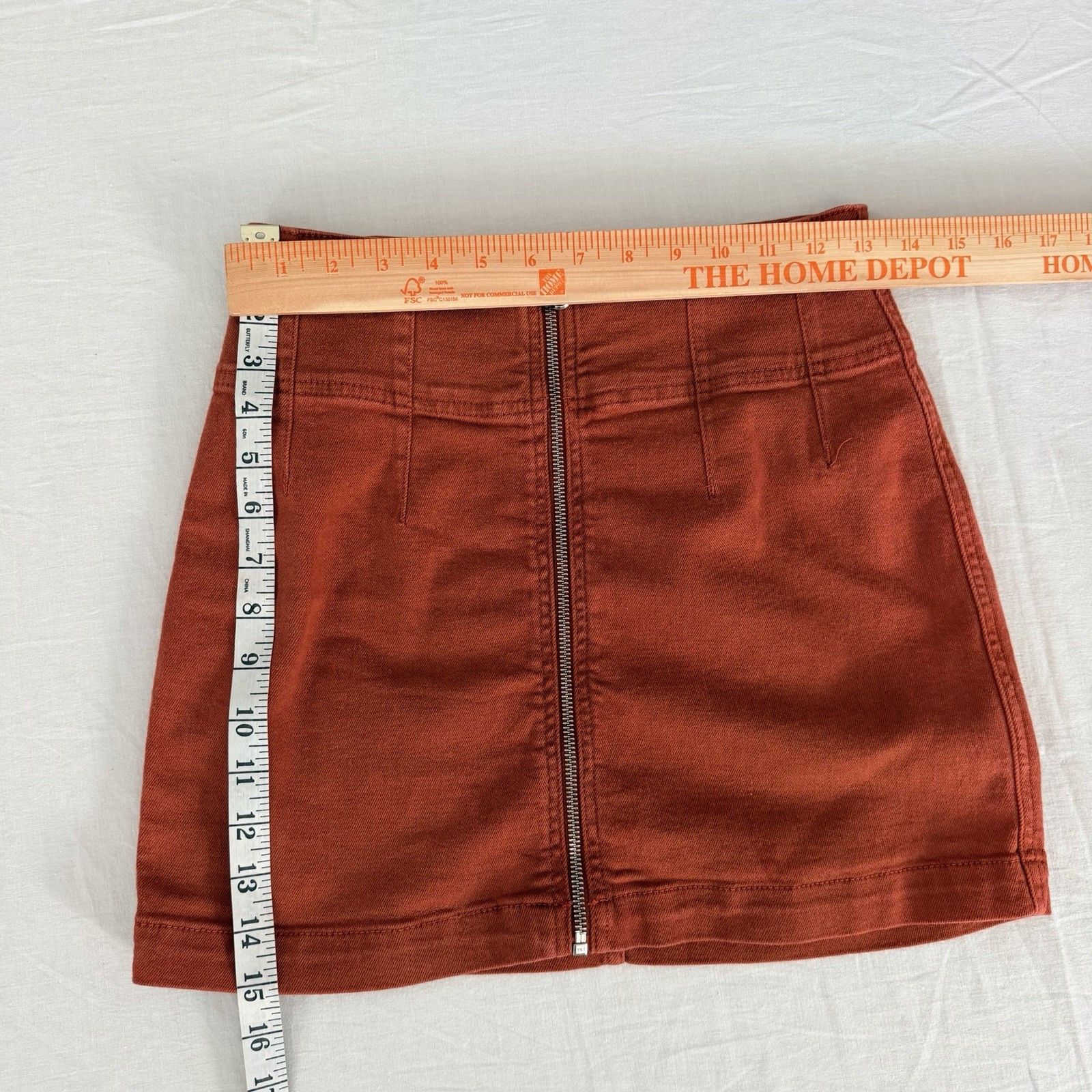 Free People Free People We The Free Virgo Mini Skirt 27 A-Line Zip Front Size 27" / US 4 / IT 40 - 5 Thumbnail