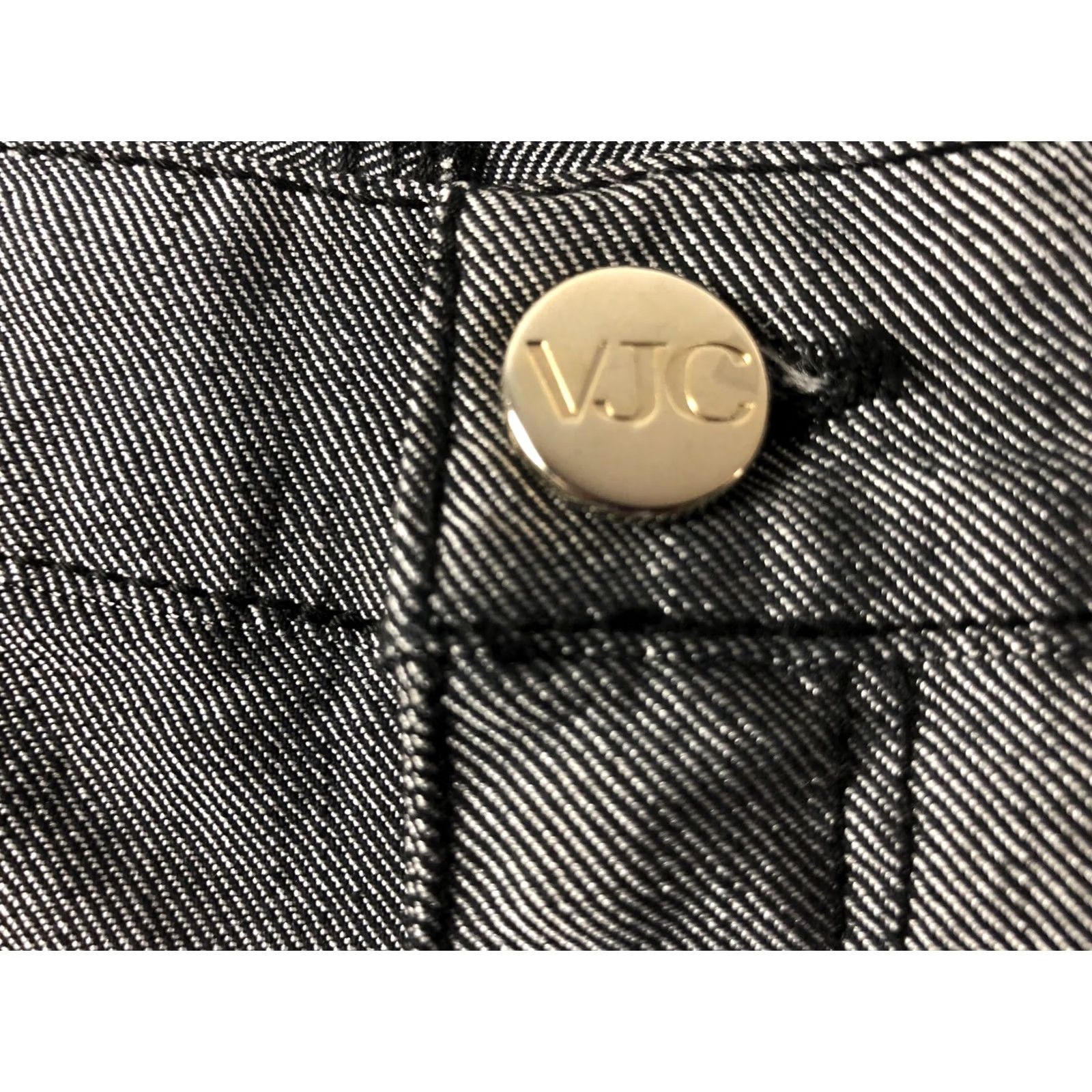 Versace Jeans Couture Versace Jeans Couture Jeans Women's Gray Cotton Polyester Elastane Size 29 Straight Regular Rise Inseam 33.8" Denim Size 29" - 5 Thumbnail