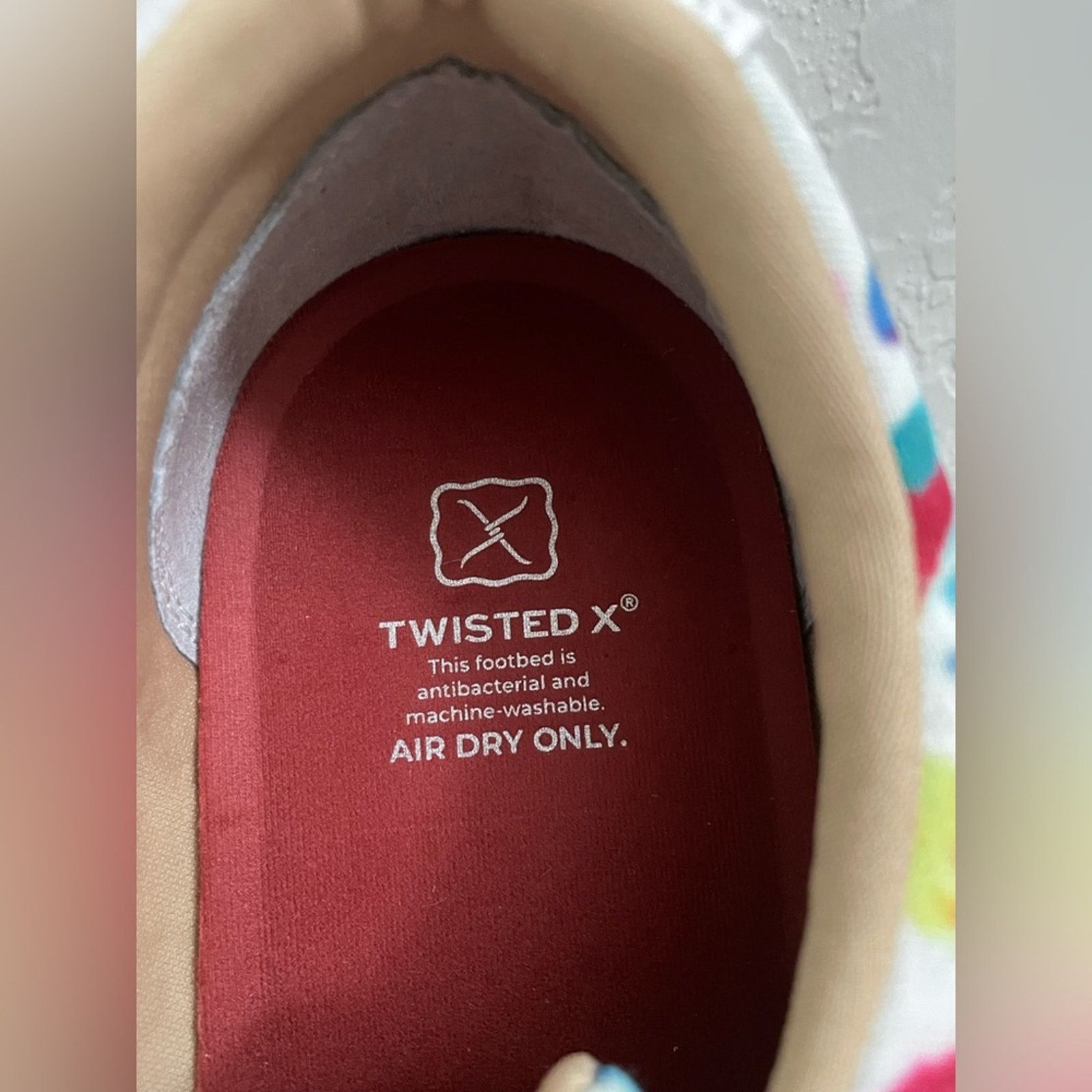 Twisted X Twisted X Women's Multi Tie-Dye Shoes Moc Toe Size 11 Size US 11 / IT 41 - 6 Thumbnail