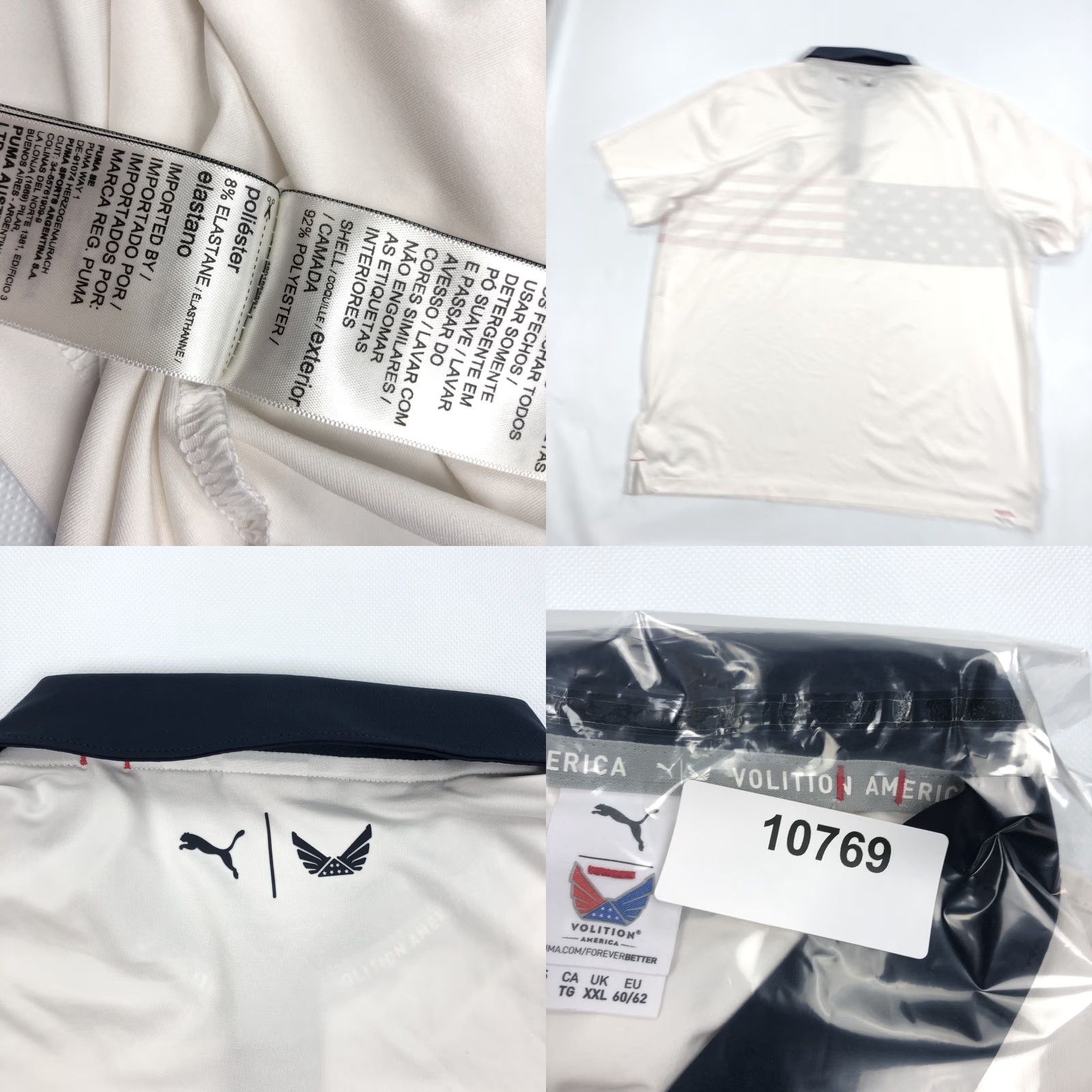 Puma PUMA Volition America Polo Shirt Men's XL Colorblock Flag US Open Golf Polo Shirt Casual Athletic Size US XL / EU 56 / 4 - 8 Thumbnail