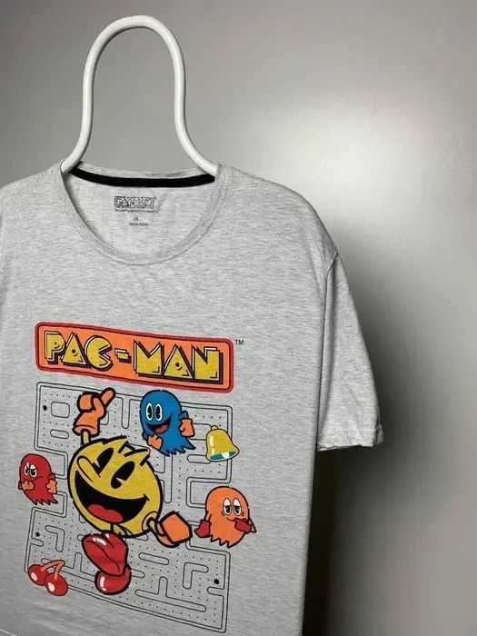 Band Tees PAC man T-shirt the game size XXL grey vintage Nintendo Size US XXL / EU 58 / 5 - 2 Thumbnail