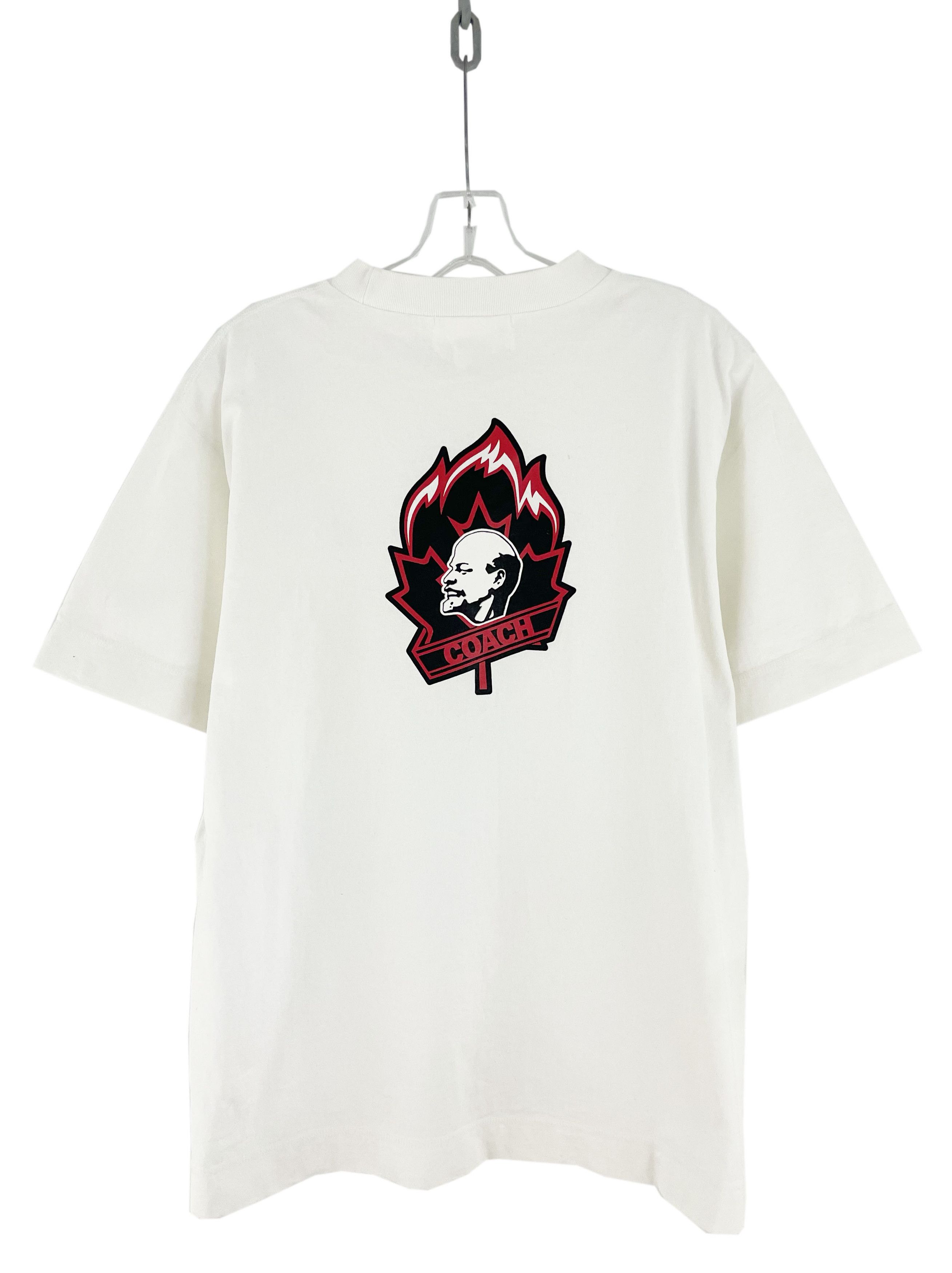 image of General Research 2005 Coach T-Shirt in White, Men's (Size Medium)