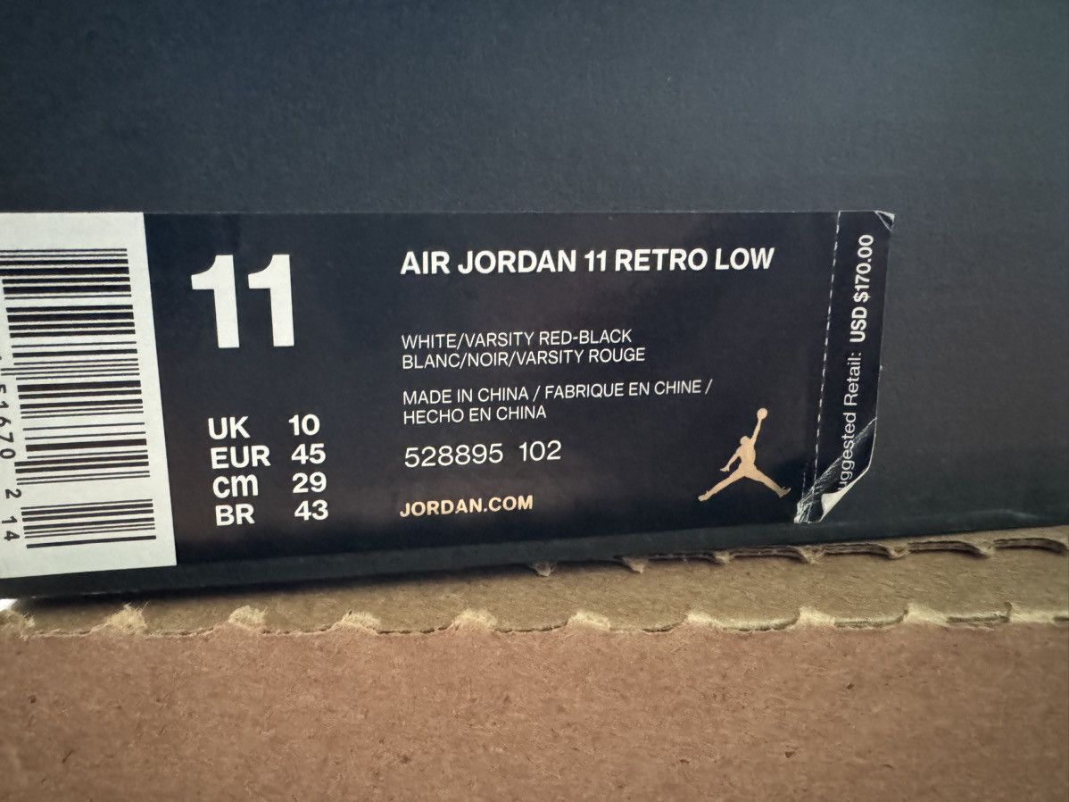 Jordan Brand Air Jordan 11 Retro Low 'Cherry' 2016 Size US 11 / EU 44 - 13 Thumbnail
