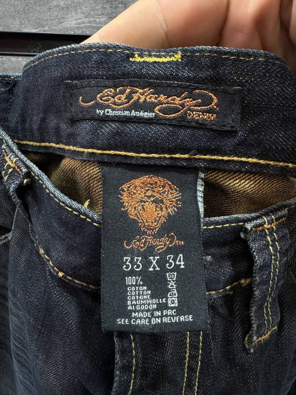 Ed Hardy Ed Hardy By Christian Audigier Tiger Jeans Size US 33 - 13 Thumbnail