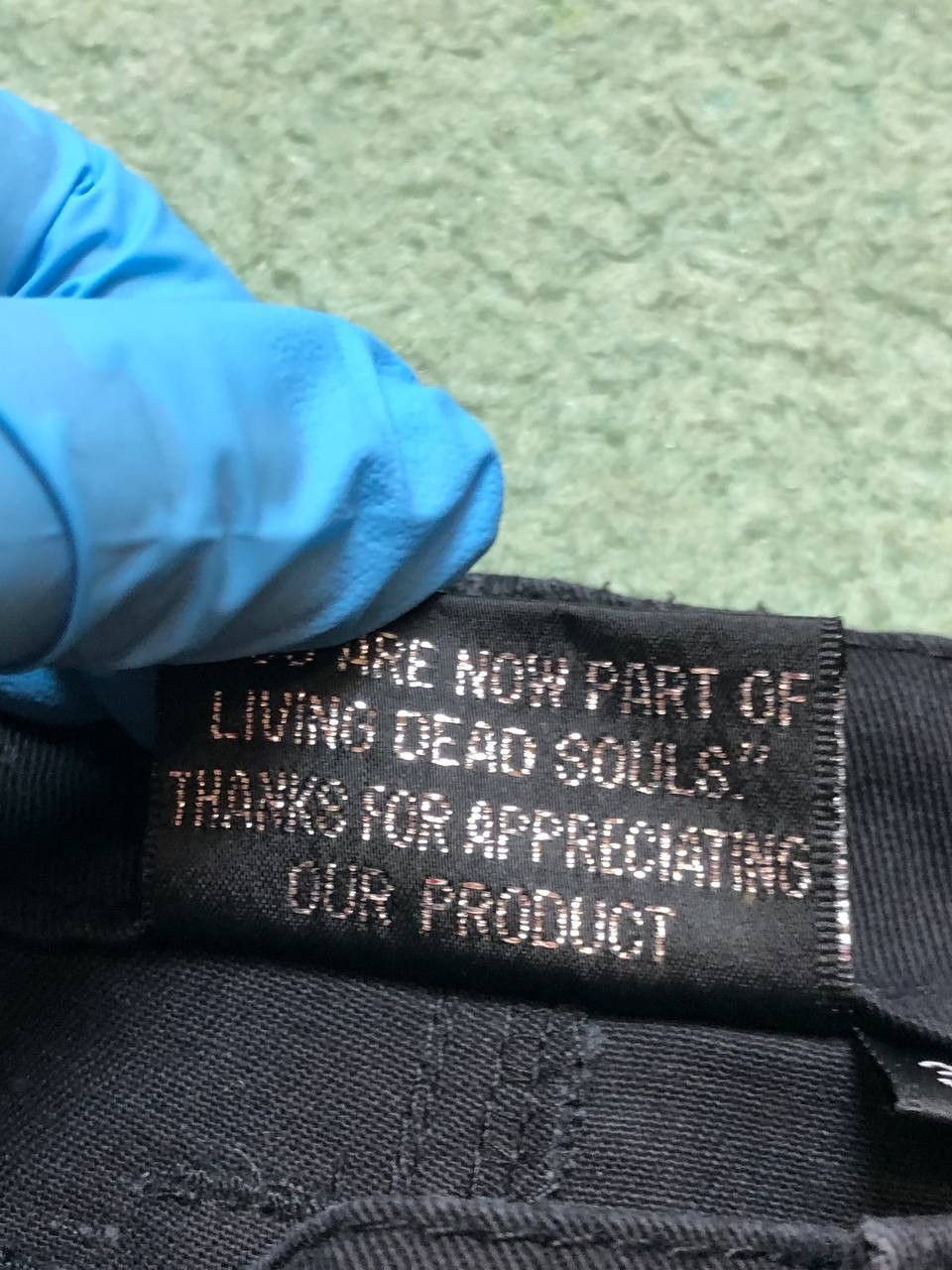 Vintage Vintage black denim pants Y2K Living Dead Souls Size US 38 / EU 54 - 3 Thumbnail