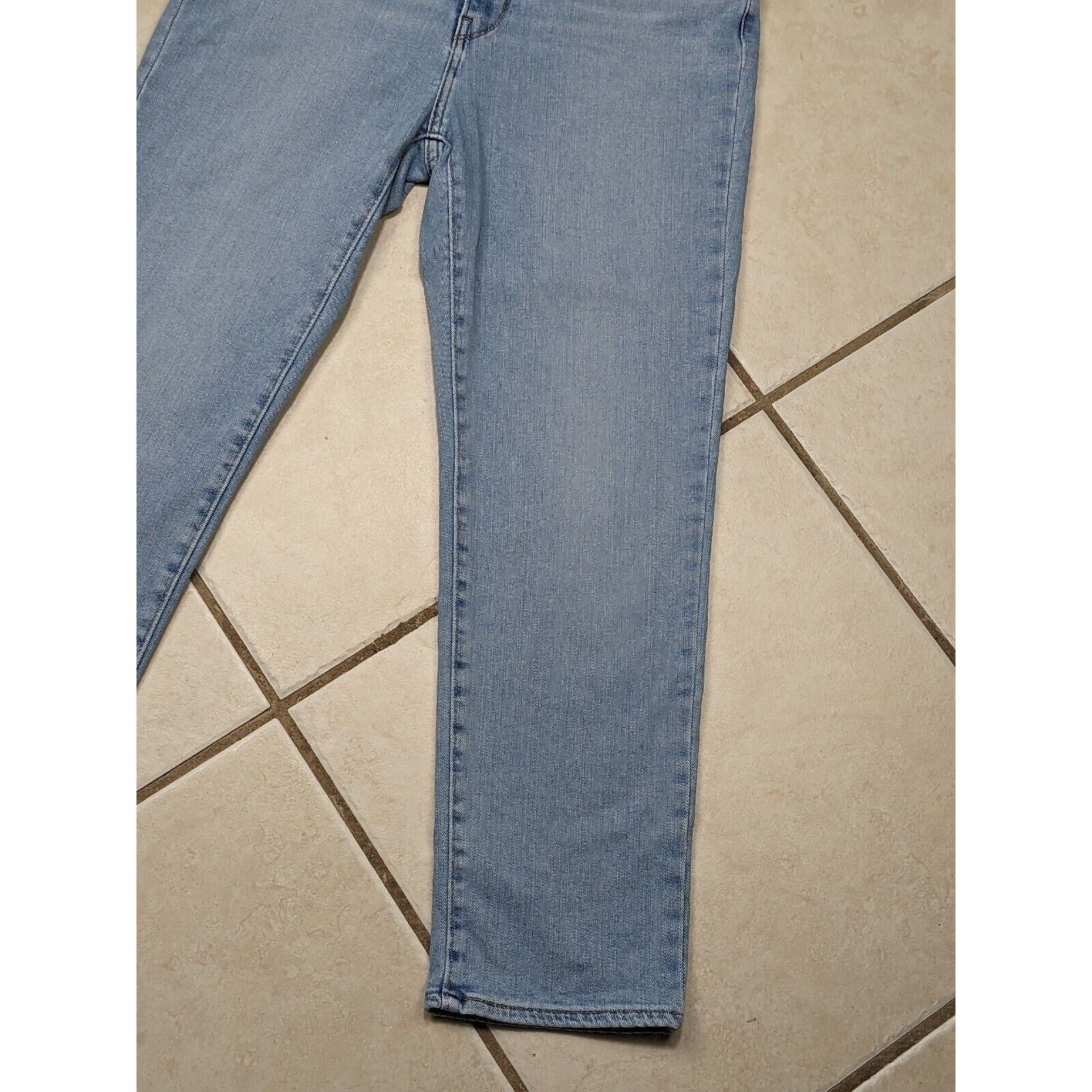 Levi's Levi's Pants Womens 31 Blue 724 High Rise Straight Crop Size 31" - 4 Thumbnail