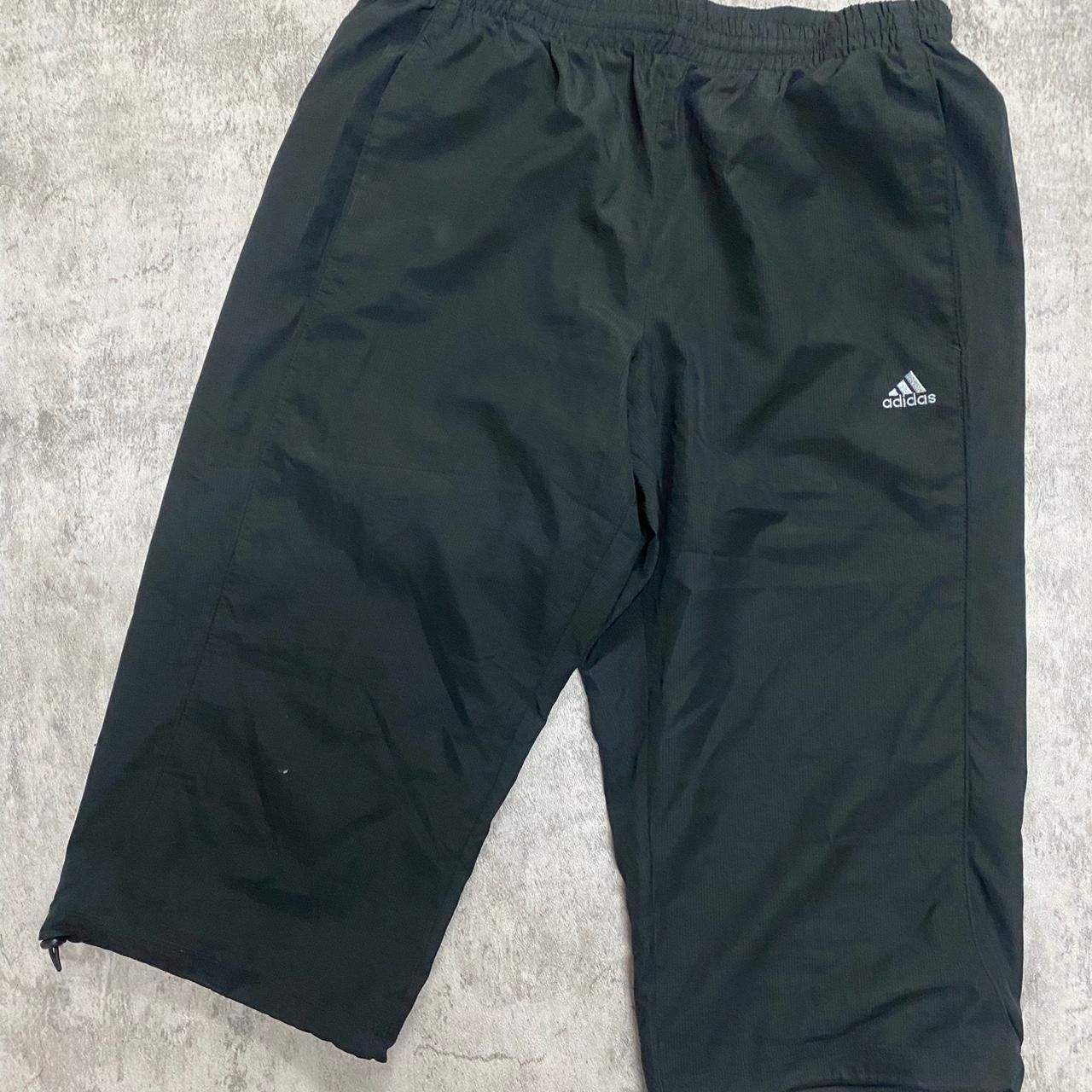 Adidas Black Adidas 3/4 Jorts Run Sportswear y2k 2000s rap hip hop Size US 32 / EU 48 - 1 Thumbnail