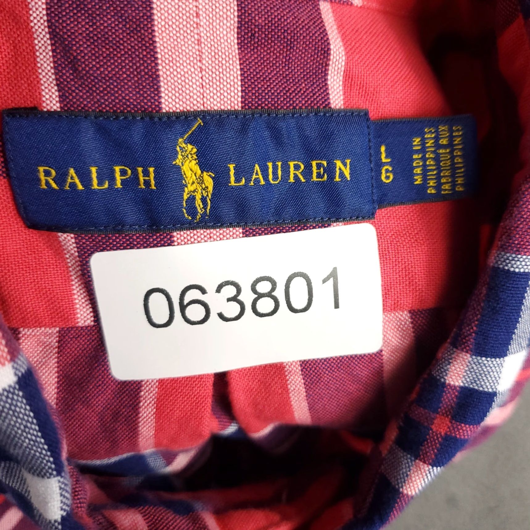 Ralph Lauren Ralph Lauren Button-Up Shirt Mens Large Red Plaid Short Sleeve Casual Size US L / EU 52-54 / 3 - 7 Thumbnail