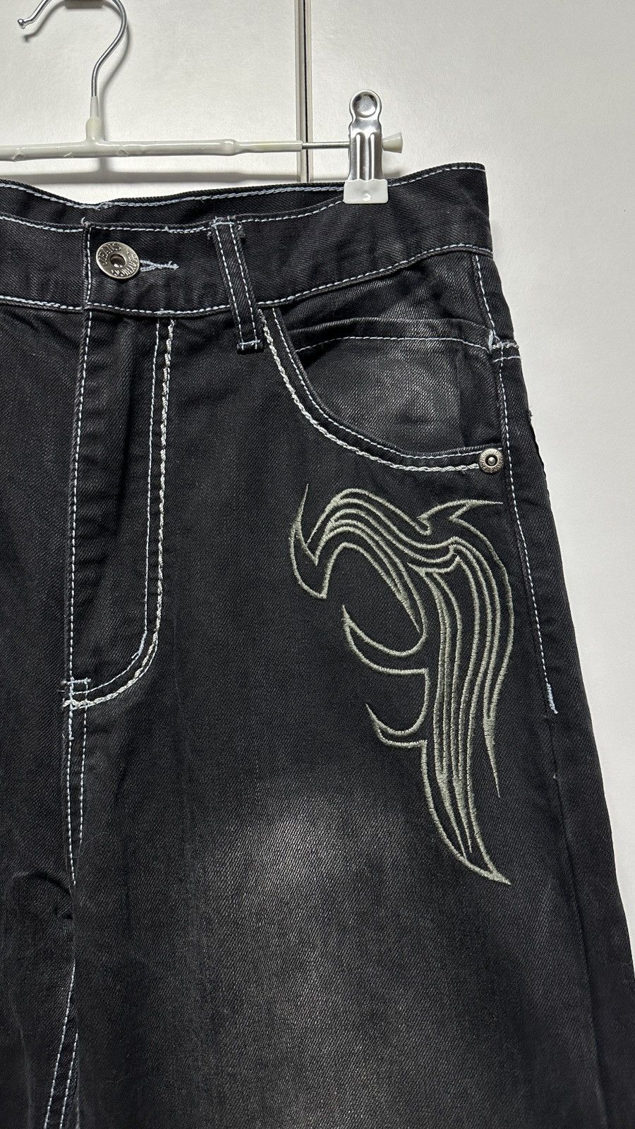 Other Vintage Y2K Play Bigg Jeans Black Wash Denim Japanese Style Size US 28 / EU 44 - 6 Thumbnail
