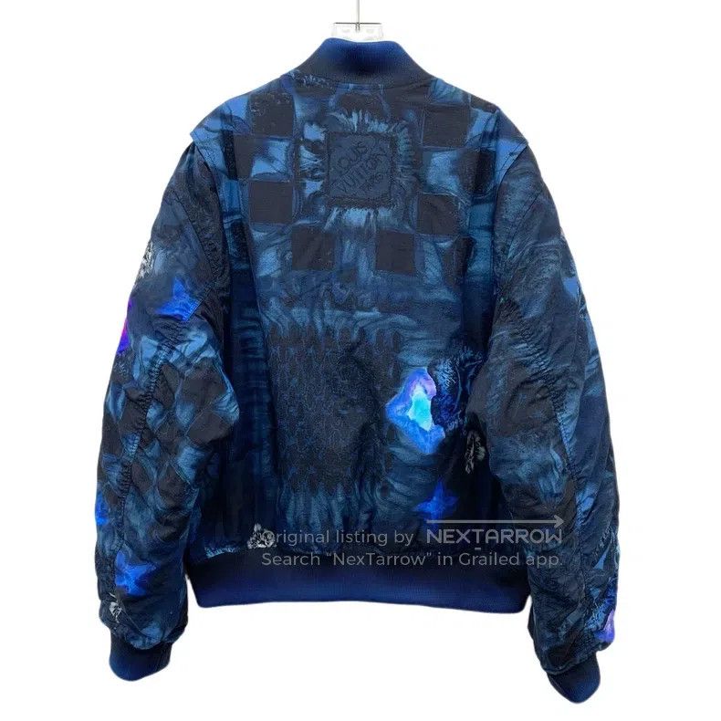 Louis Vuitton Louis Vuitton Long Sleeve Jacket in Dark Blue Monogrammed Size US XL / EU 56 / 4 - 2 Thumbnail