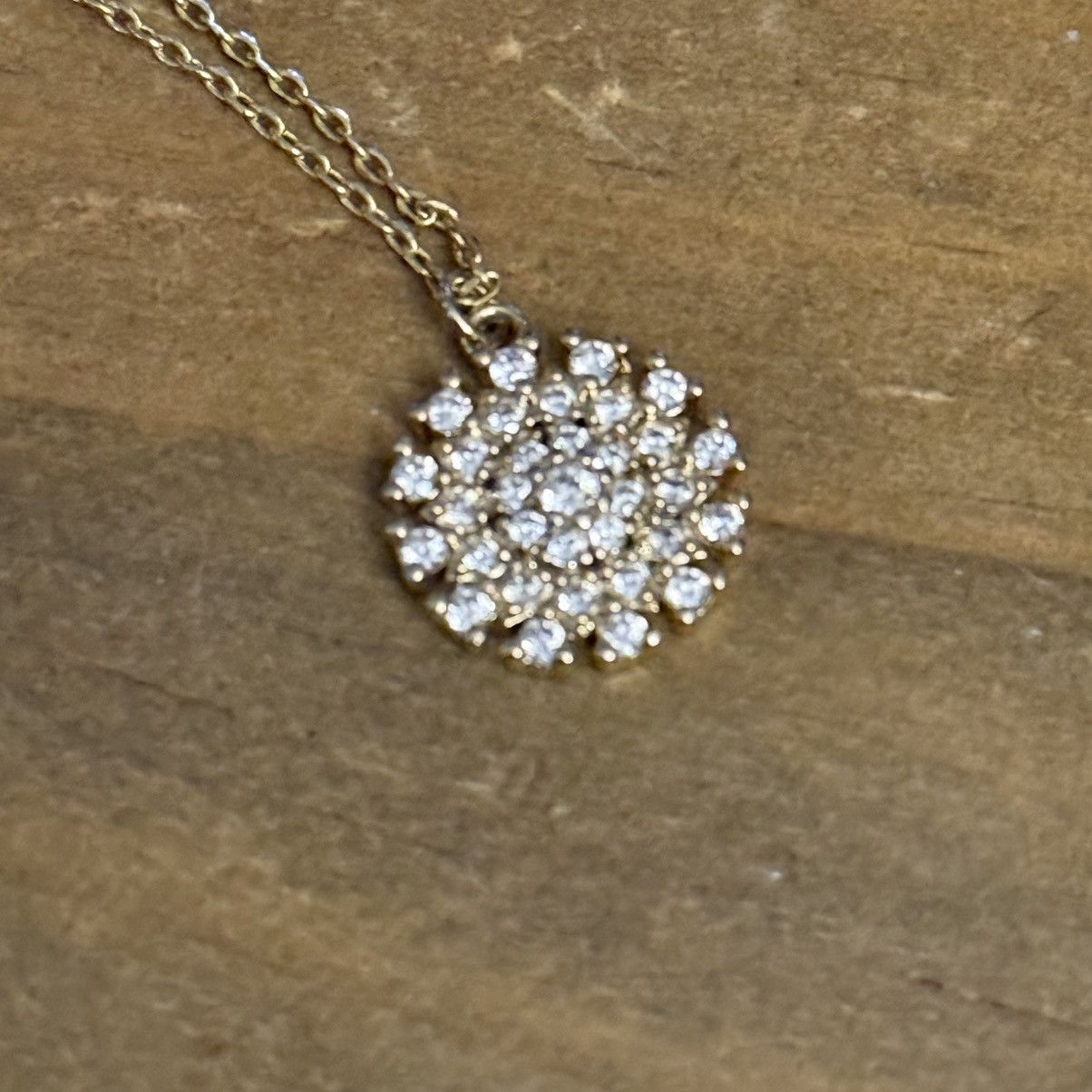 Other Dainty gold tone pave snowflake pendant necklace Size ONE SIZE - 3 Thumbnail