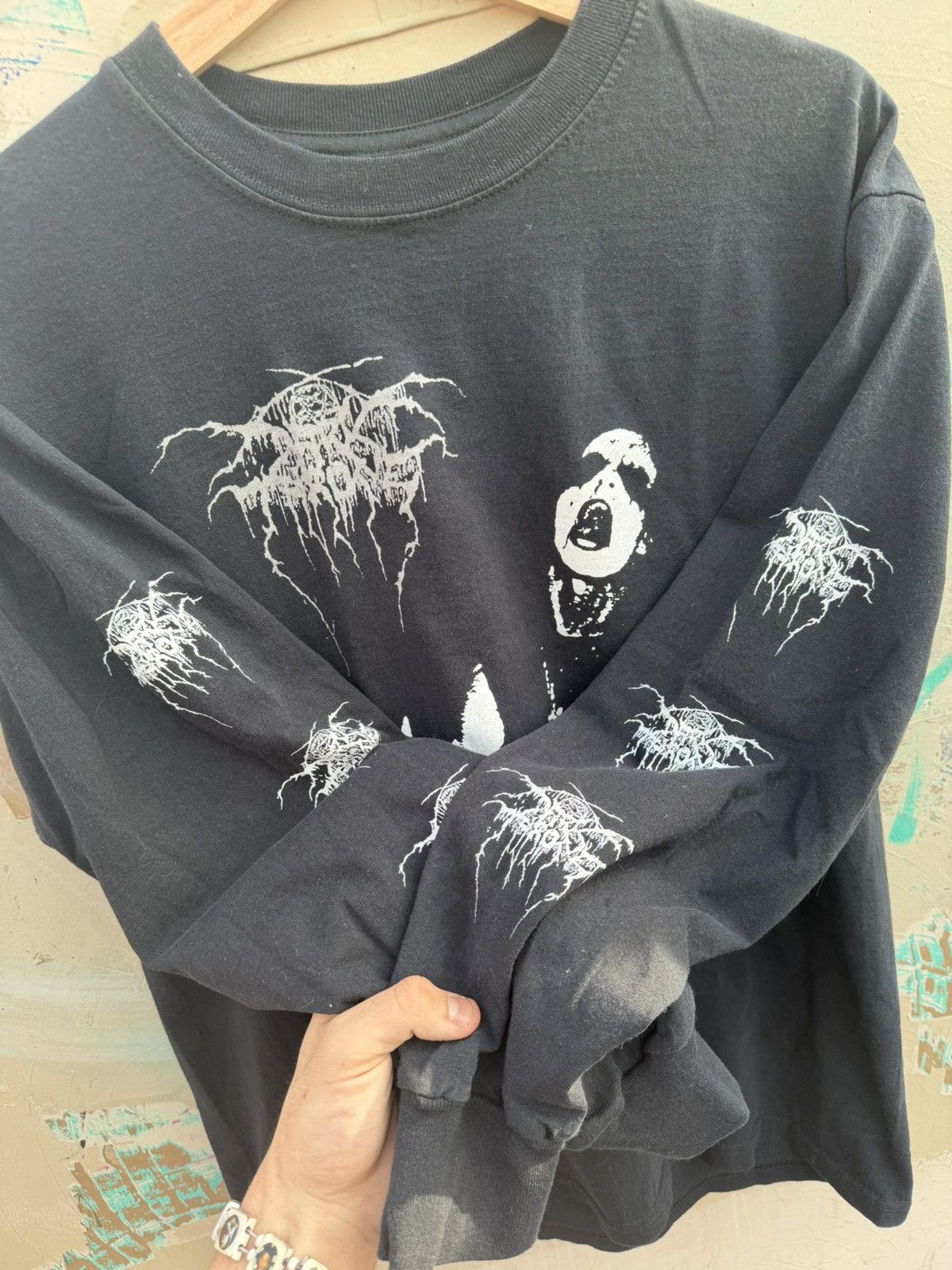 Vintage 2000s Dark Throne Transylvania Hunger Size US L / EU 52-54 / 3 - 4 Thumbnail