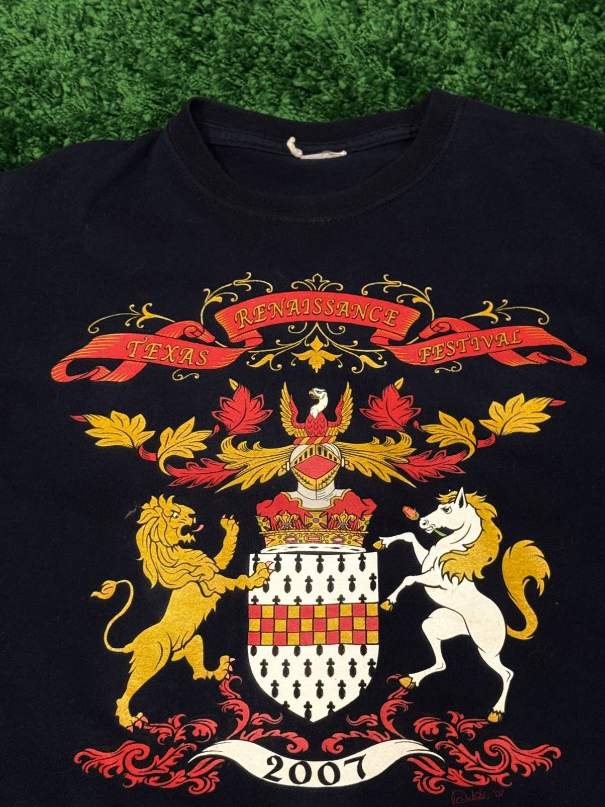 Vintage RARE Texas Renaissance Festival 2007 Knight Medieval Tee Size US M / EU 48-50 / 2 - 2 Thumbnail