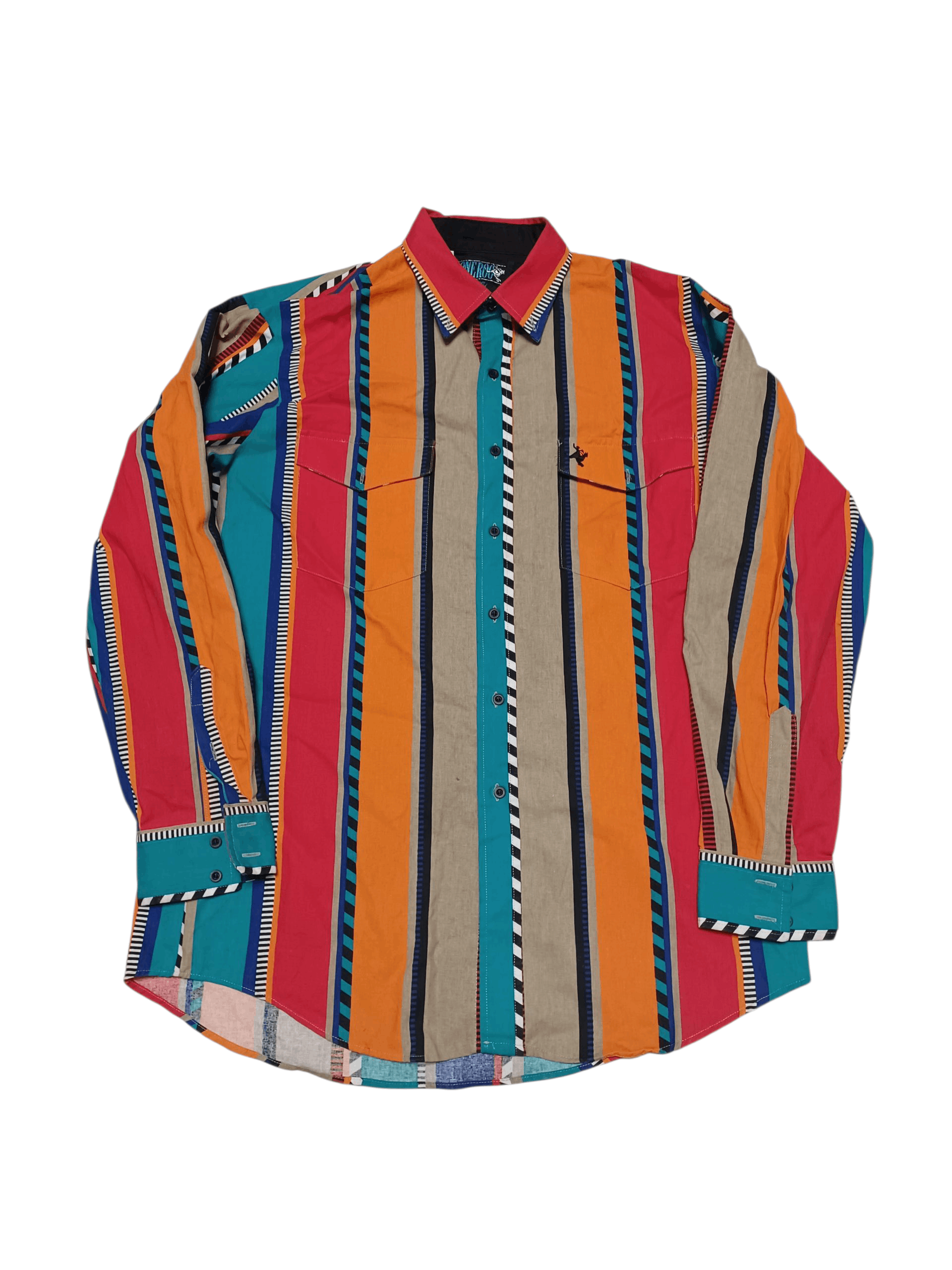 Other LONE ROO VINTAGE MADE IN USA FIRE COWBOY STYLE SHIRT Size US L / EU 52-54 / 3 - 1 Thumbnail