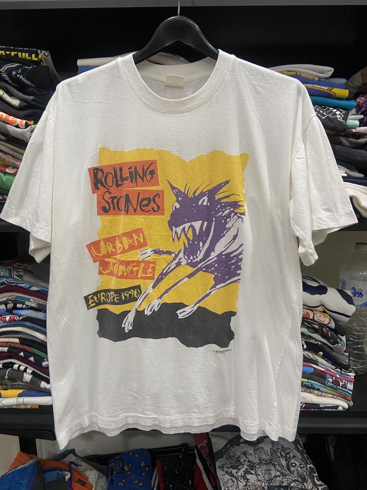 Band Tees Vintage 90s Rolling Stones Urban Jungle Rock Tour T-Shirt Size US XL / EU 56 / 4 - 1 Thumbnail