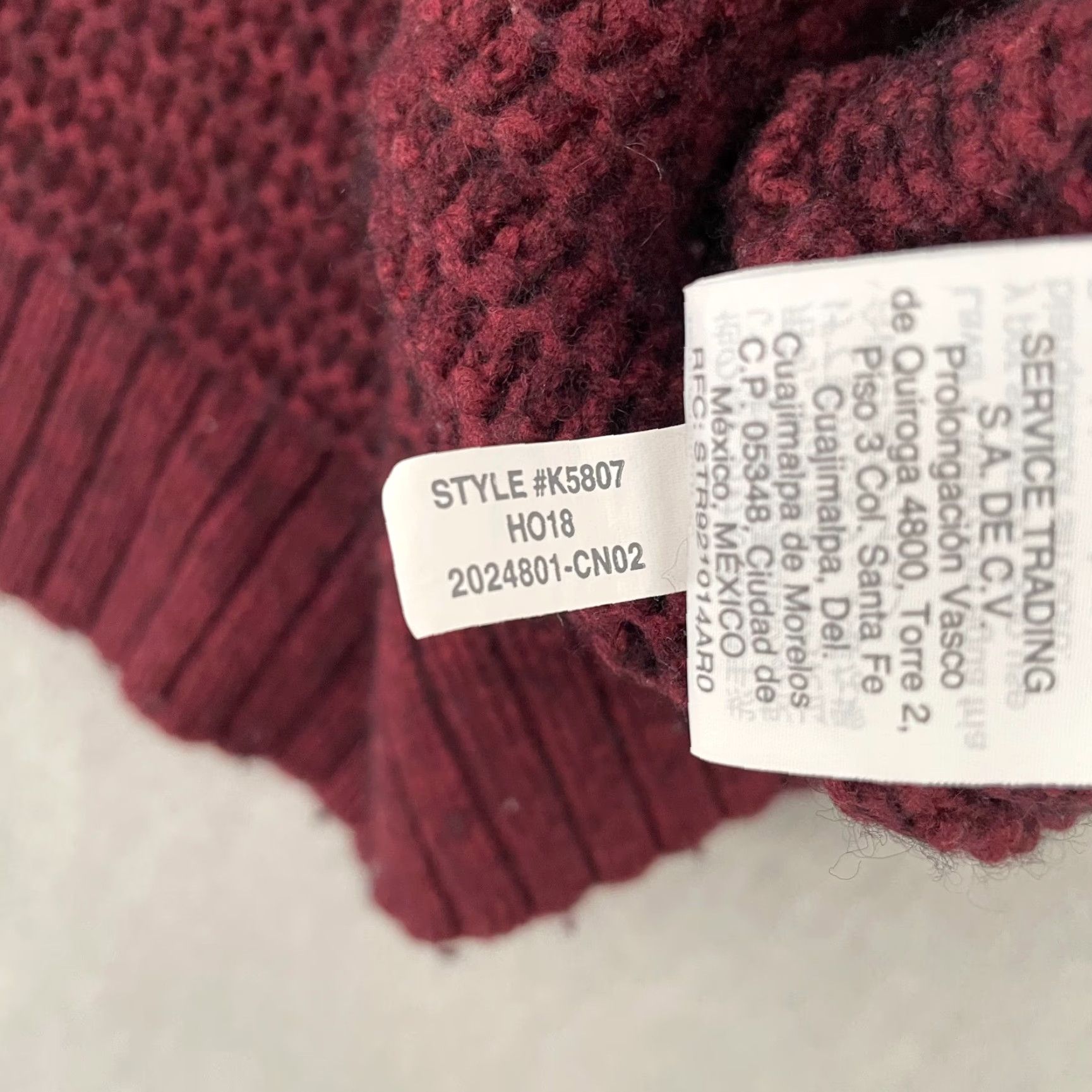 Madewell Madewell Sweater Womens XL Red Wool Cotton Ribbed Turtleneck Button Side Size XL / US 12-14 / IT 48-50 - 7 Thumbnail