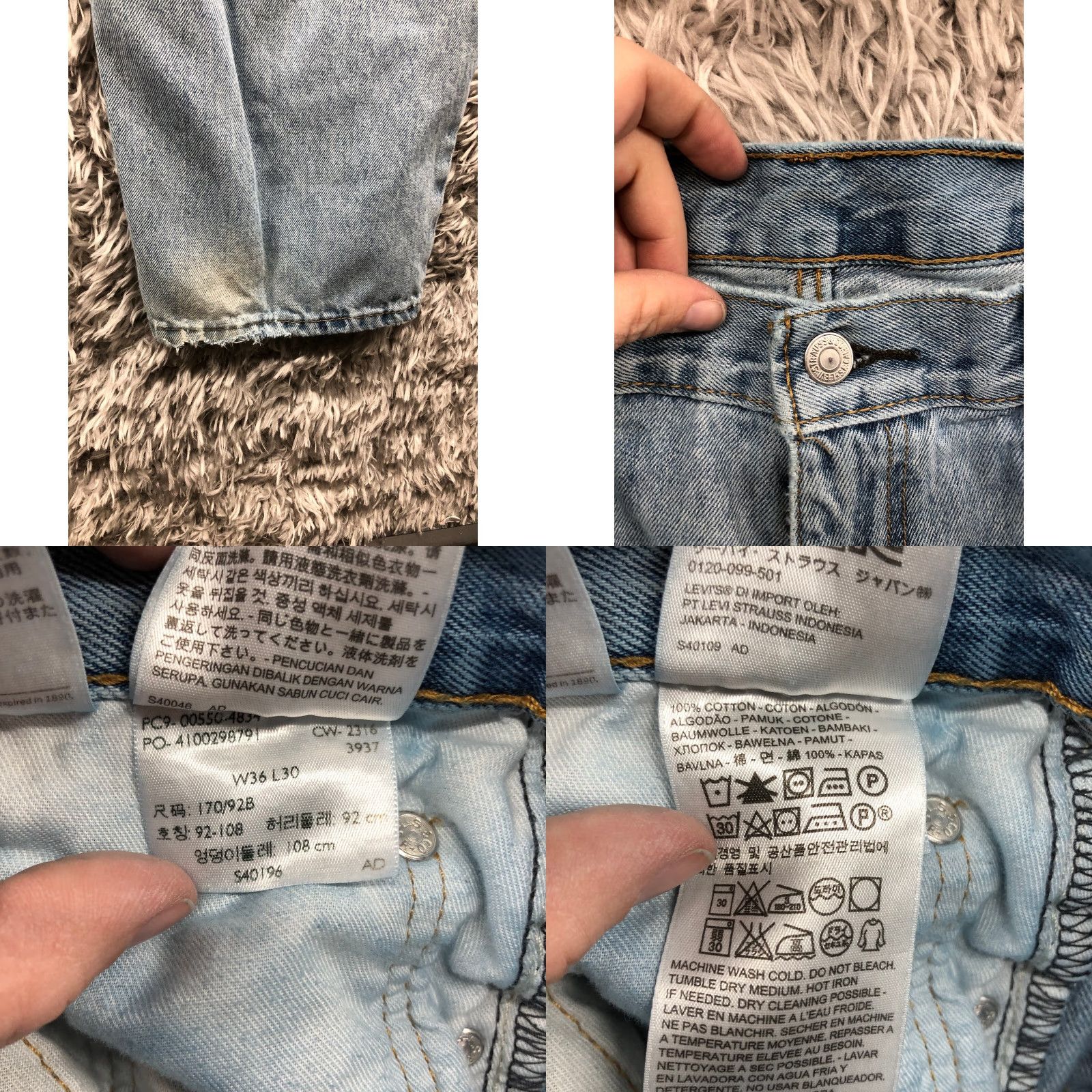 Levi's Levi's 550 Jeans 36x30 Mens Mid Rise Straight Leg Dark Wash Blue Denim Mens Jeans Straight Leg Levi's 550 36x30 Dark Wash Blue Denim Vintage? No Size US 36 / EU 52 - 8 Thumbnail