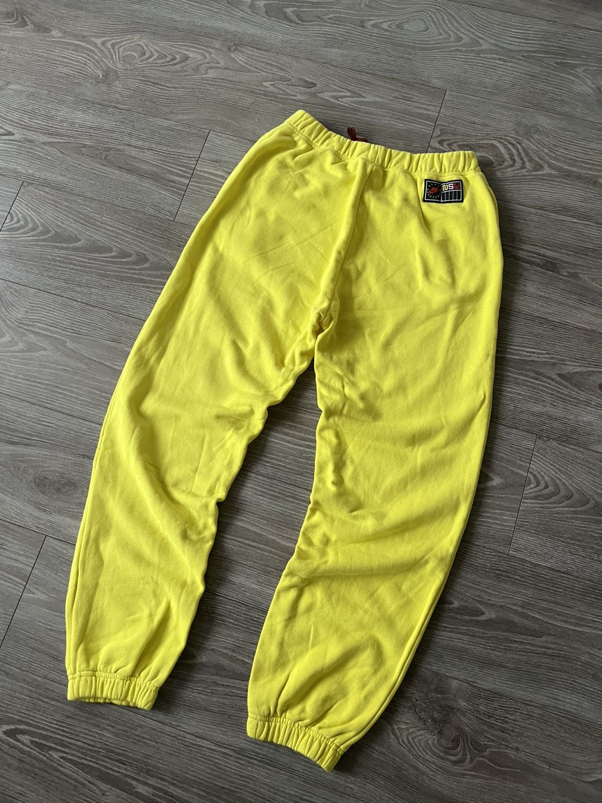 Nike ‼️Nike Sportswear NSW 253 Yellow Cotton Joggers‼️ Size US 32 / EU 48 - 19 Thumbnail