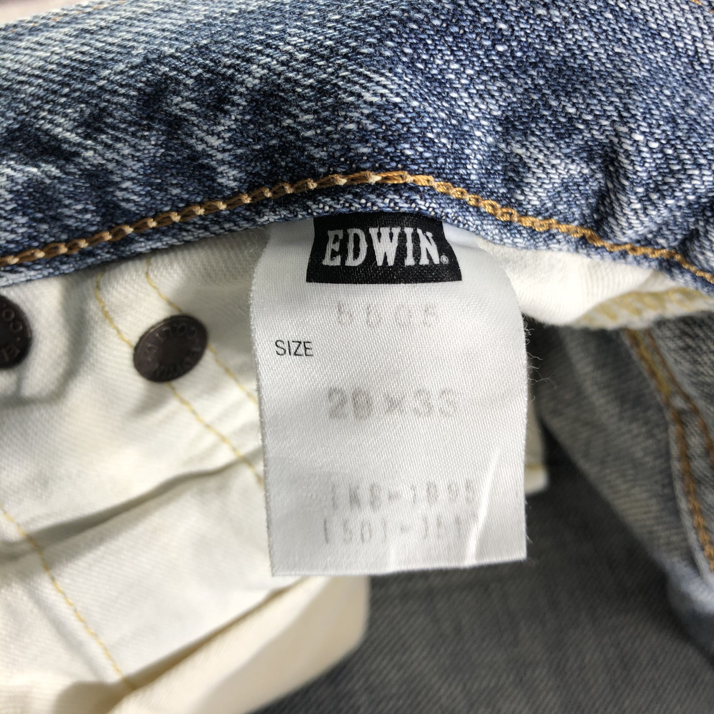 Edwin Vintage Blue Wash Edwin 505 Selvedge Jeans-JM3674 Size US 29 - 8 Thumbnail