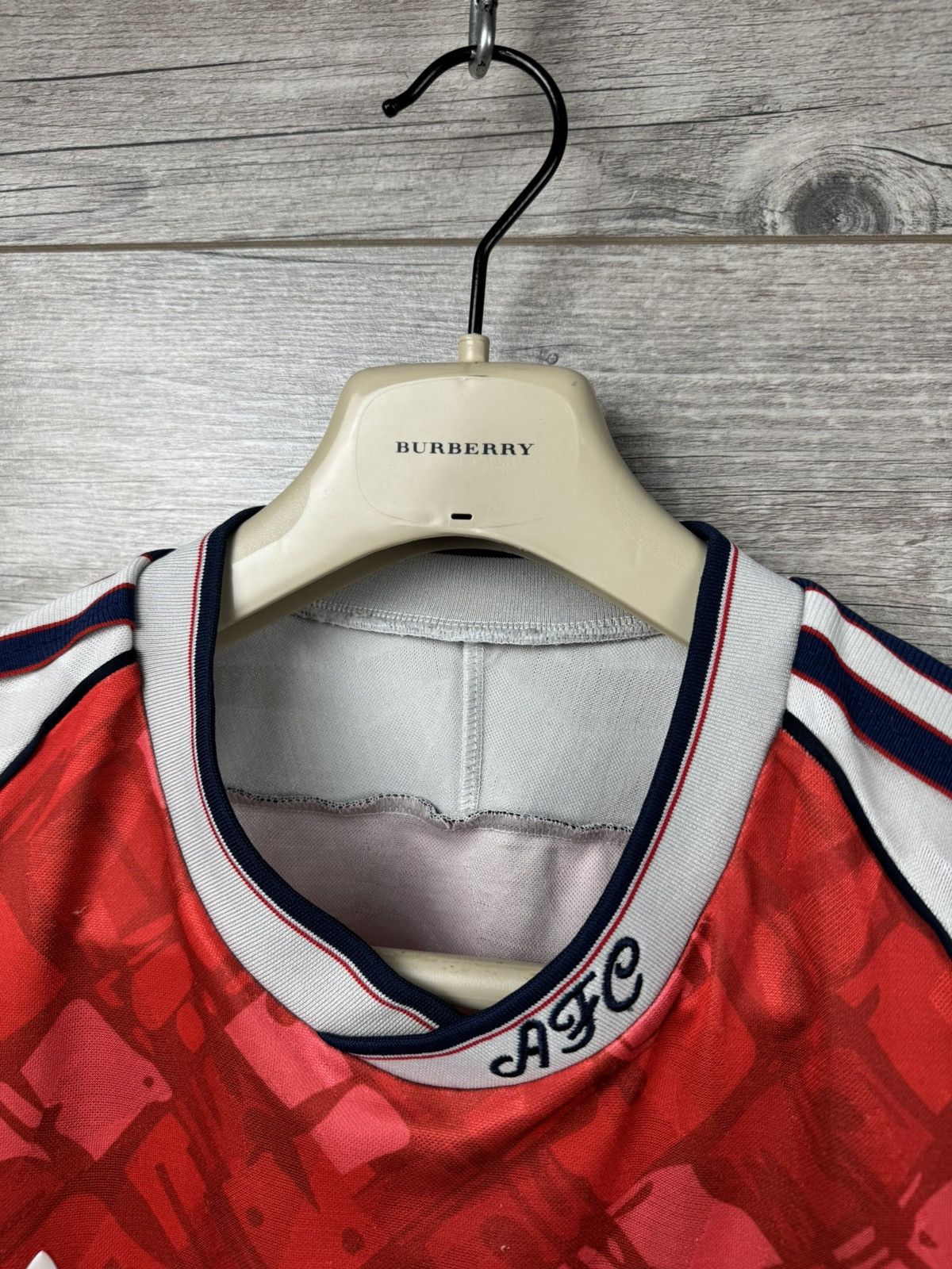 Japanese Brand Arsenal Adidas JVC Vintage Jersey Shirt Mens 1990 1991 1992 Size US L / EU 52-54 / 3 - 7 Thumbnail
