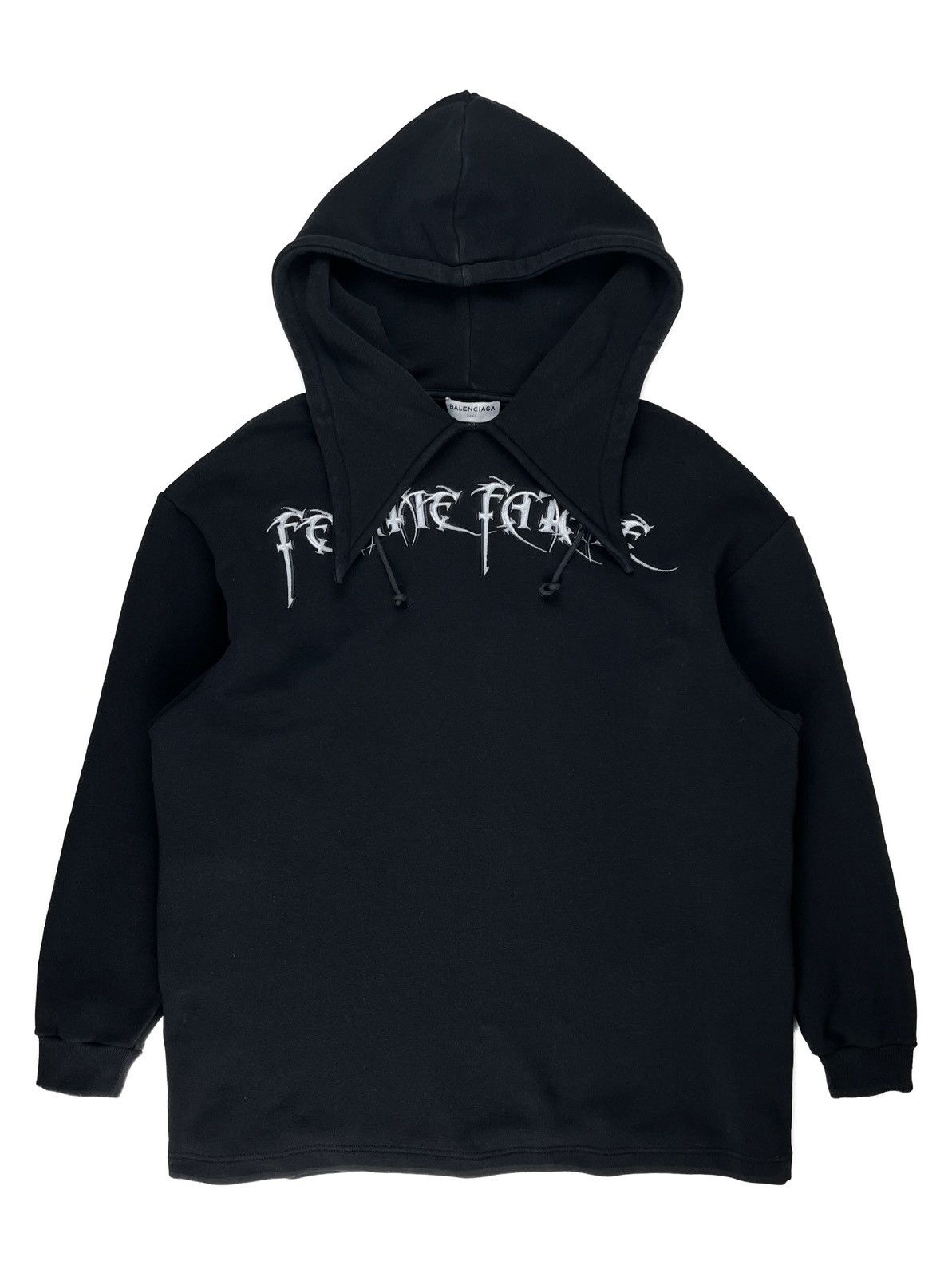 image of Balenciaga Femme Fatale Hoodie Black, Men's (Size Medium)