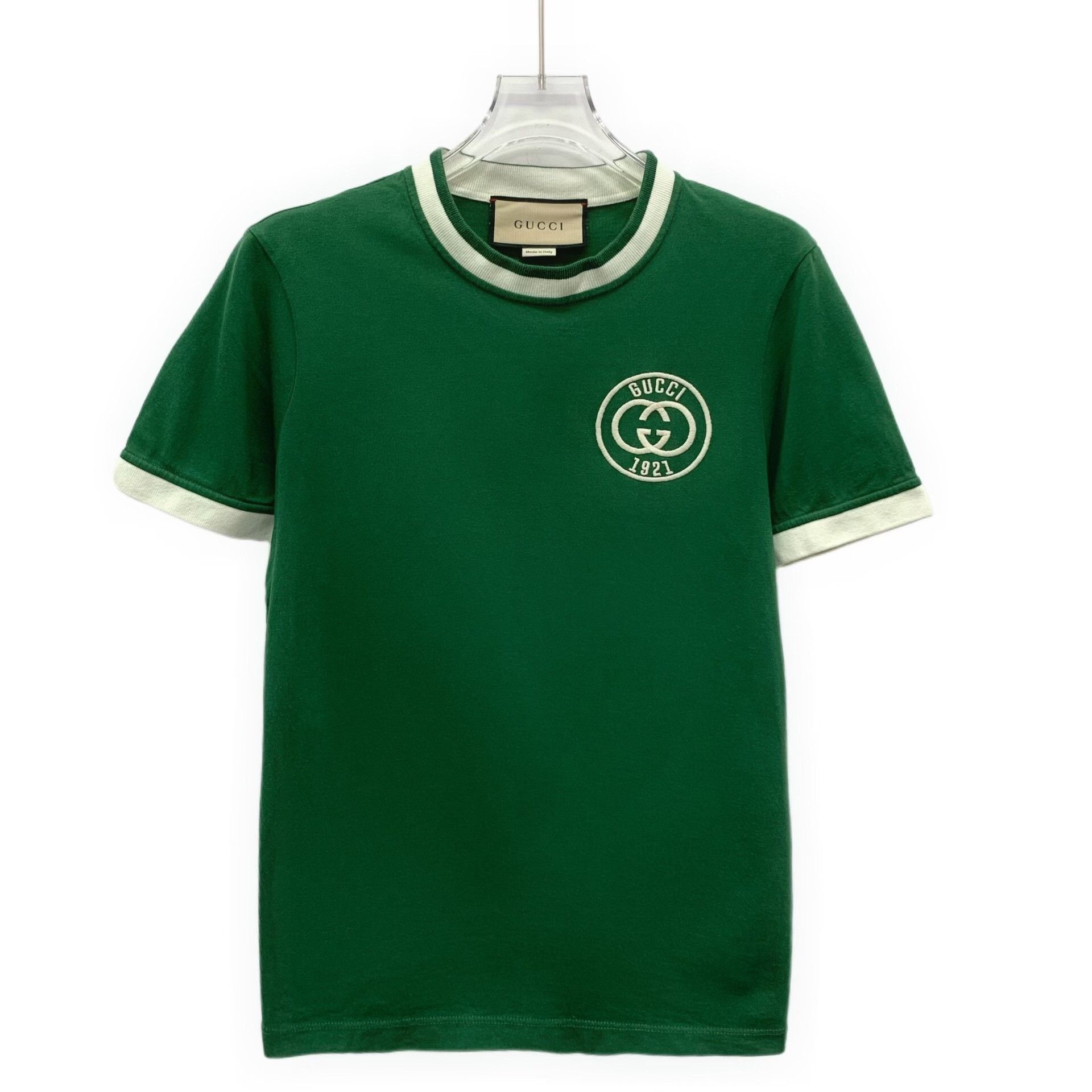 Gucci Gucci Logo Embroidered Ringer T-Shirt M Size US M / EU 48-50 / 2 - 1 Thumbnail