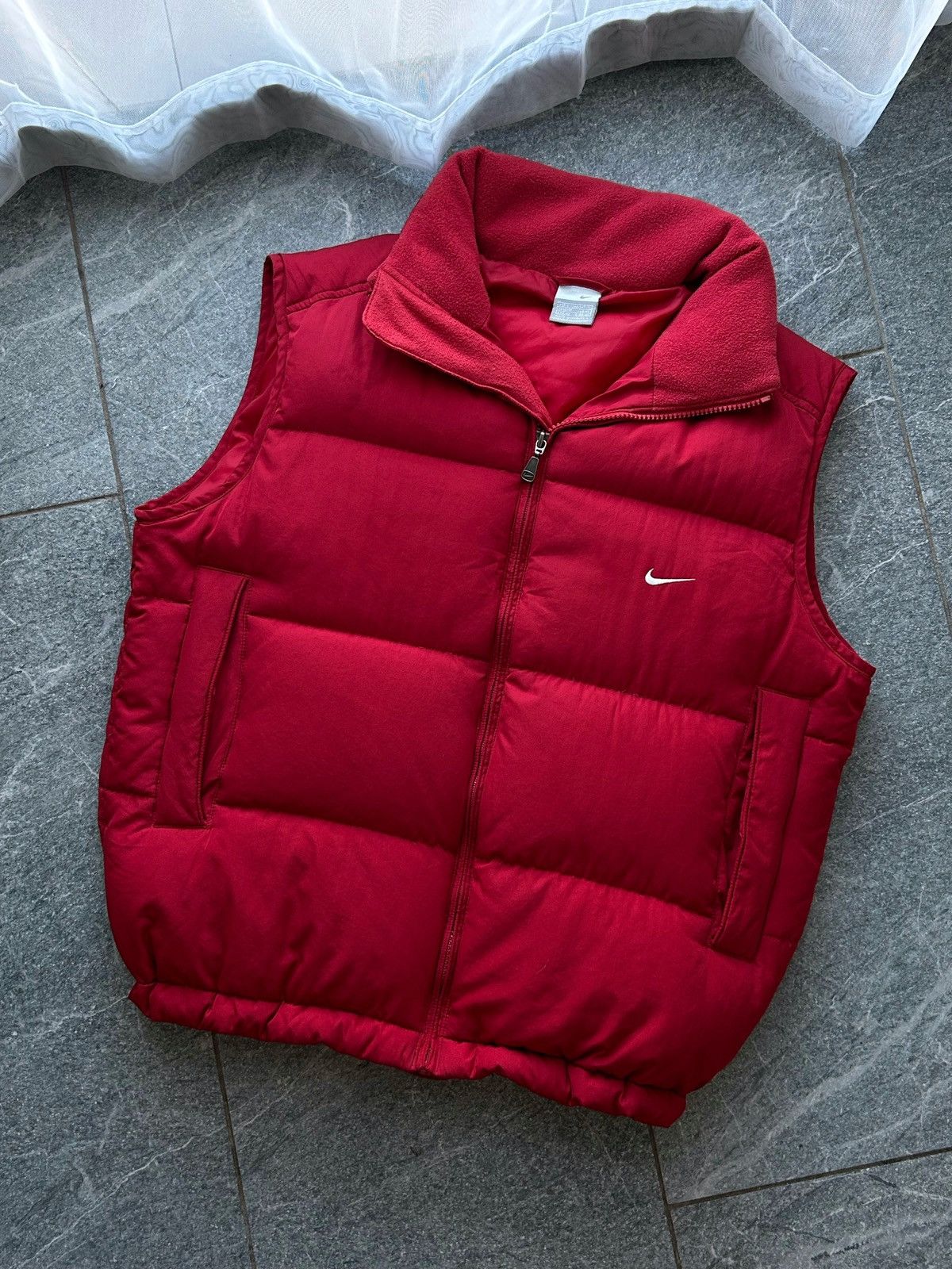 Nike Vintage Vest Nike swoosh drill down hooded rare y2k Size US S / EU 44-46 / 1 - 4 Thumbnail